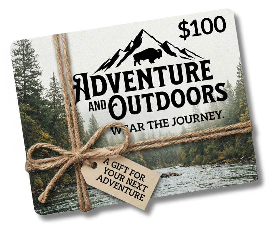 Adventure and Outdoors Gift Card $100.00 Adventure and Outdoors Themed