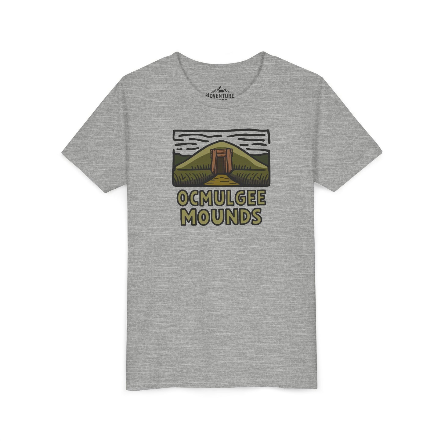 Wholesale Youth Ocmulgee Mounds T-shirt Sport Grey Adventure and Outdoors Themed Kids clothes