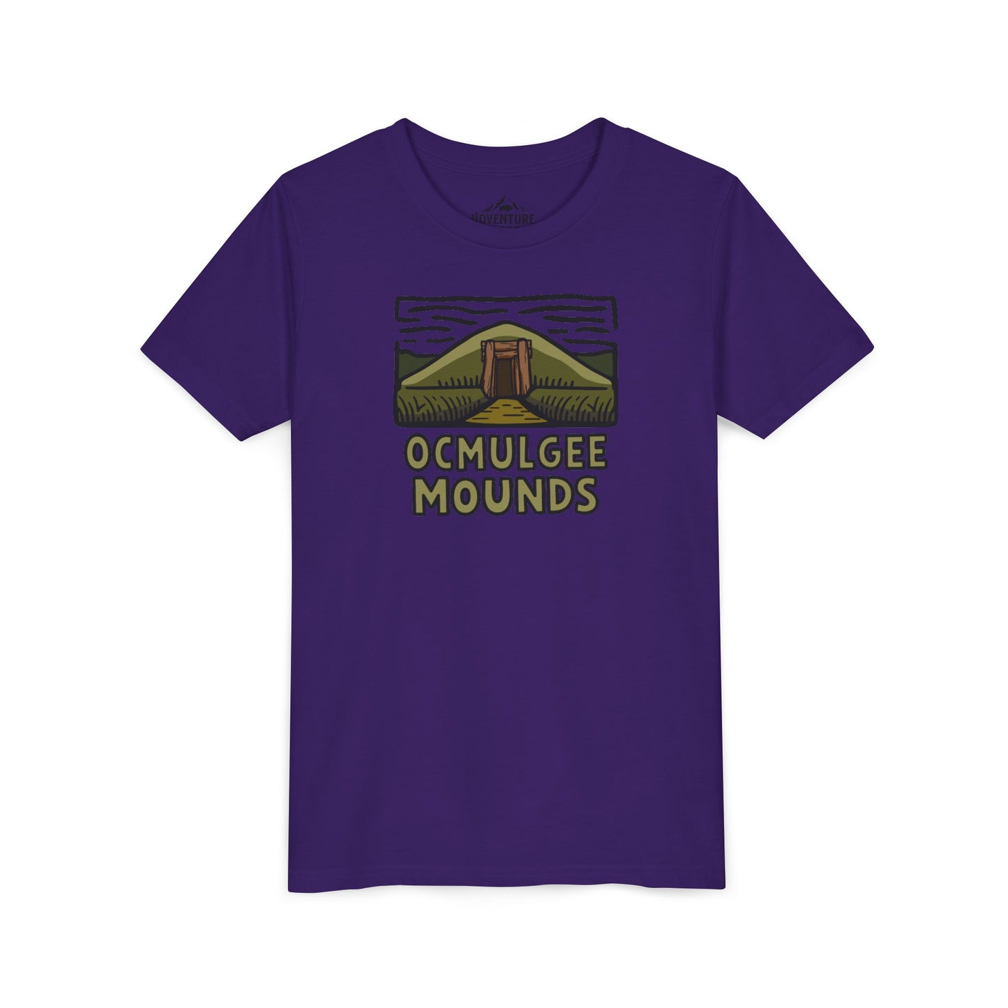 Wholesale Youth Ocmulgee Mounds T-shirt Team Purple Adventure and Outdoors Themed Kids clothes