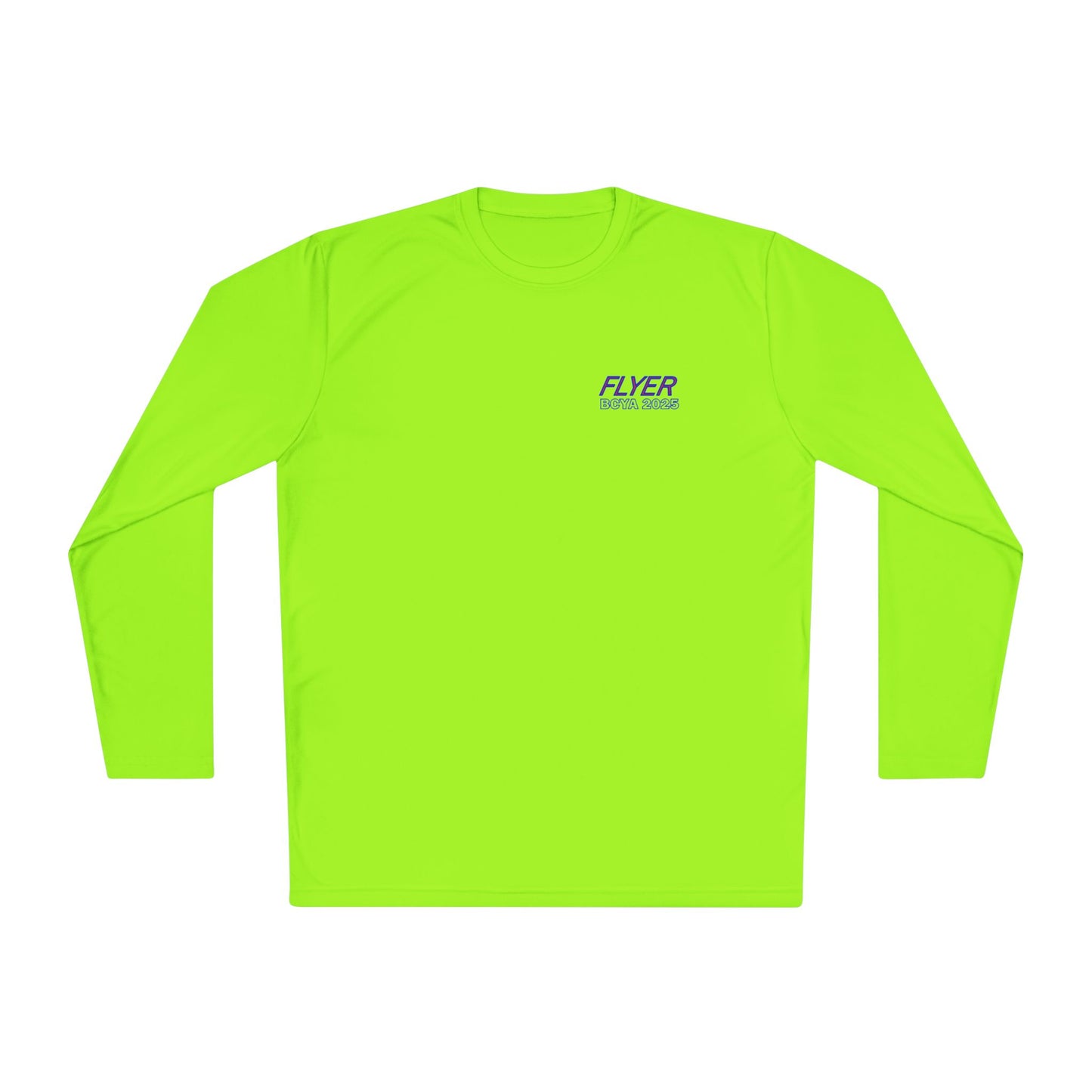 Custom Flyer Sailing Performance Long Sleeve Lime Shock Adventure and Outdoors Themed Long-sleeve