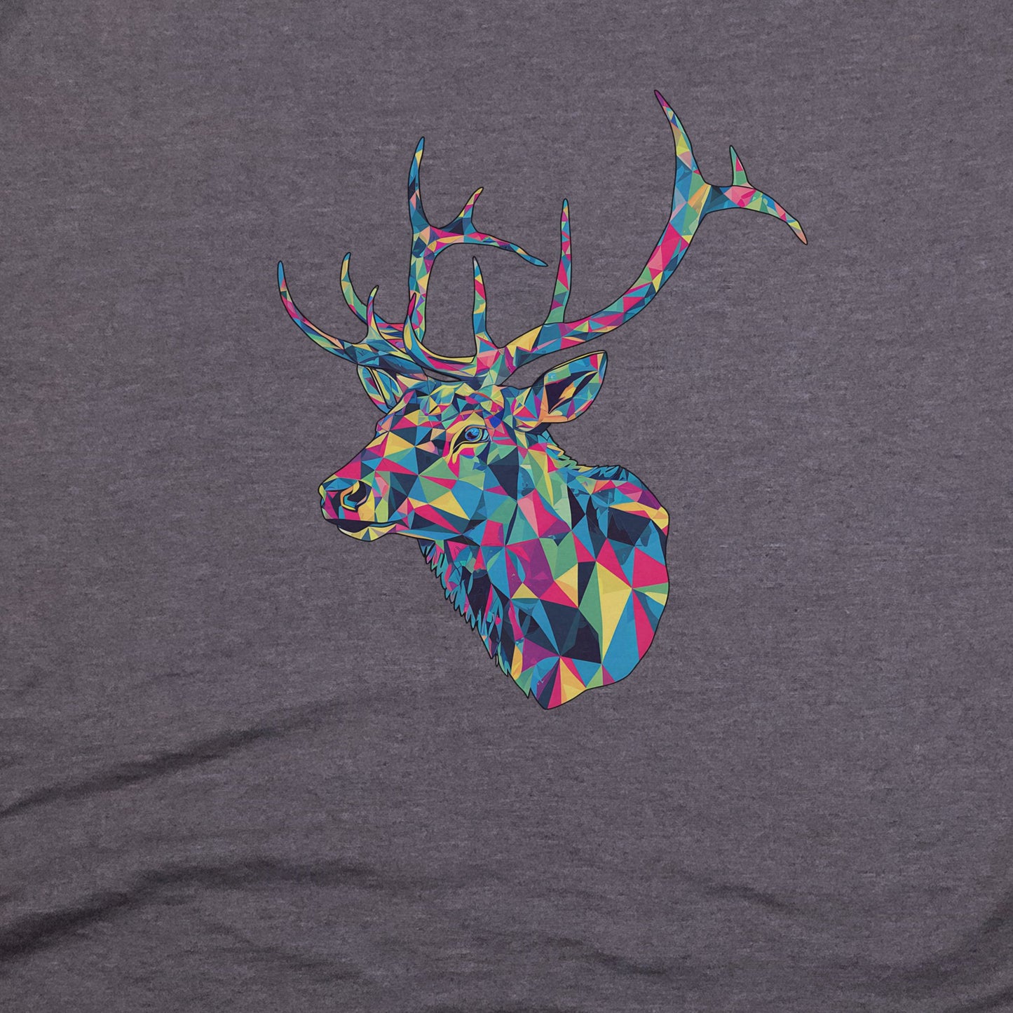 Elk Mosaic T-Shirt Adventure and Outdoors Themed T-Shirt