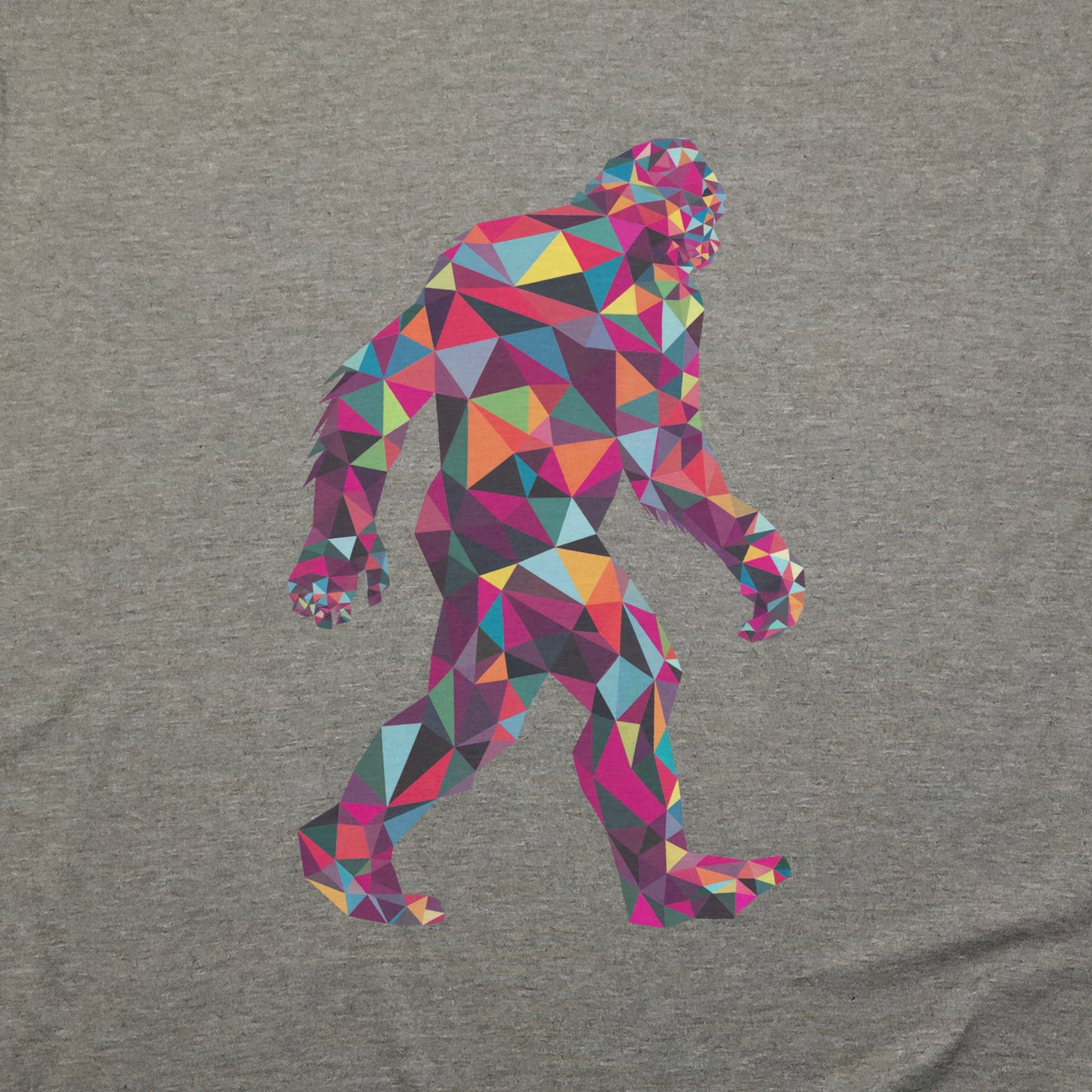 Sasquatch Mosaic T-Shirt Adventure and Outdoors Themed T-Shirt