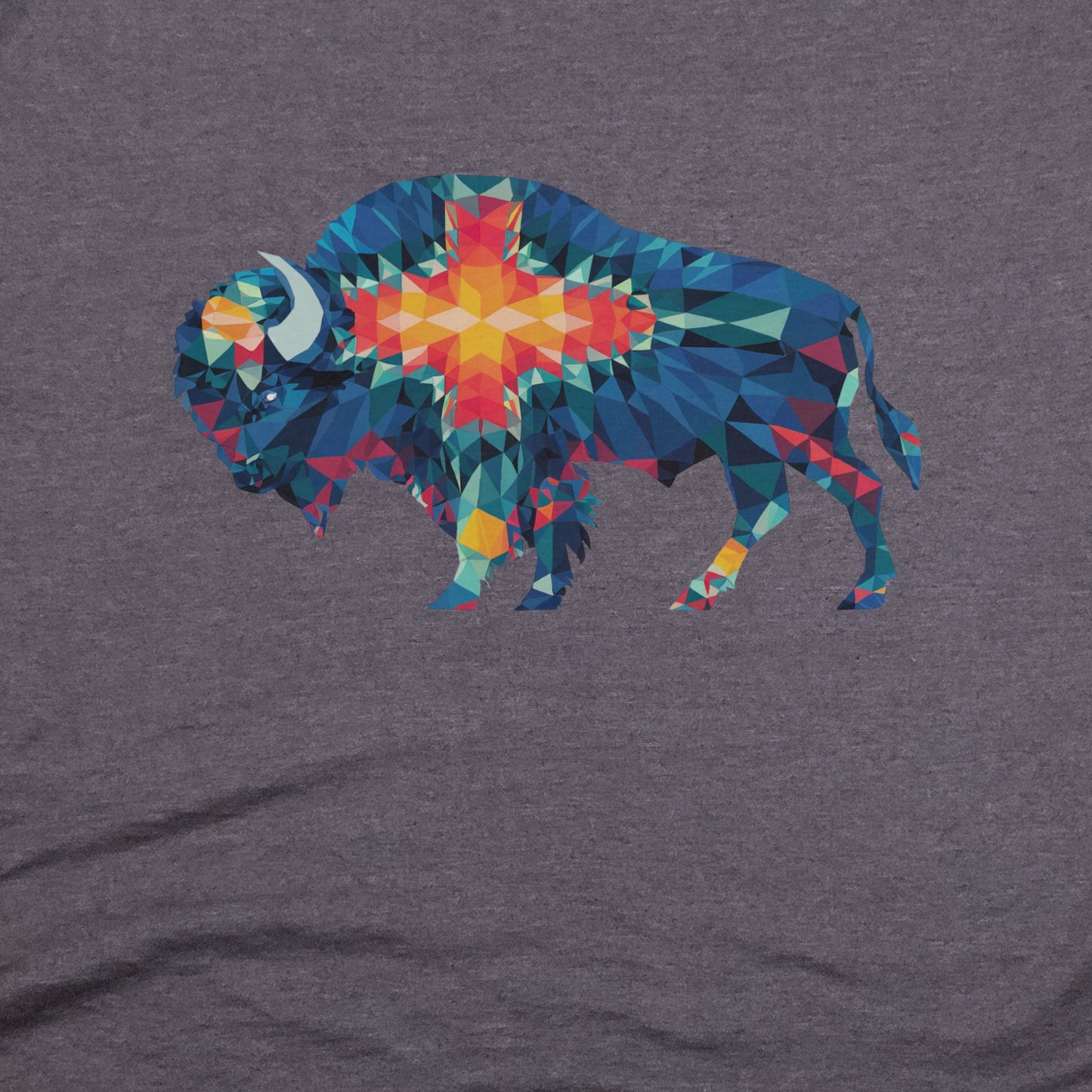 Buffalo Southwestern Mosaic T-Shirt Adventure and Outdoors Themed T-Shirt