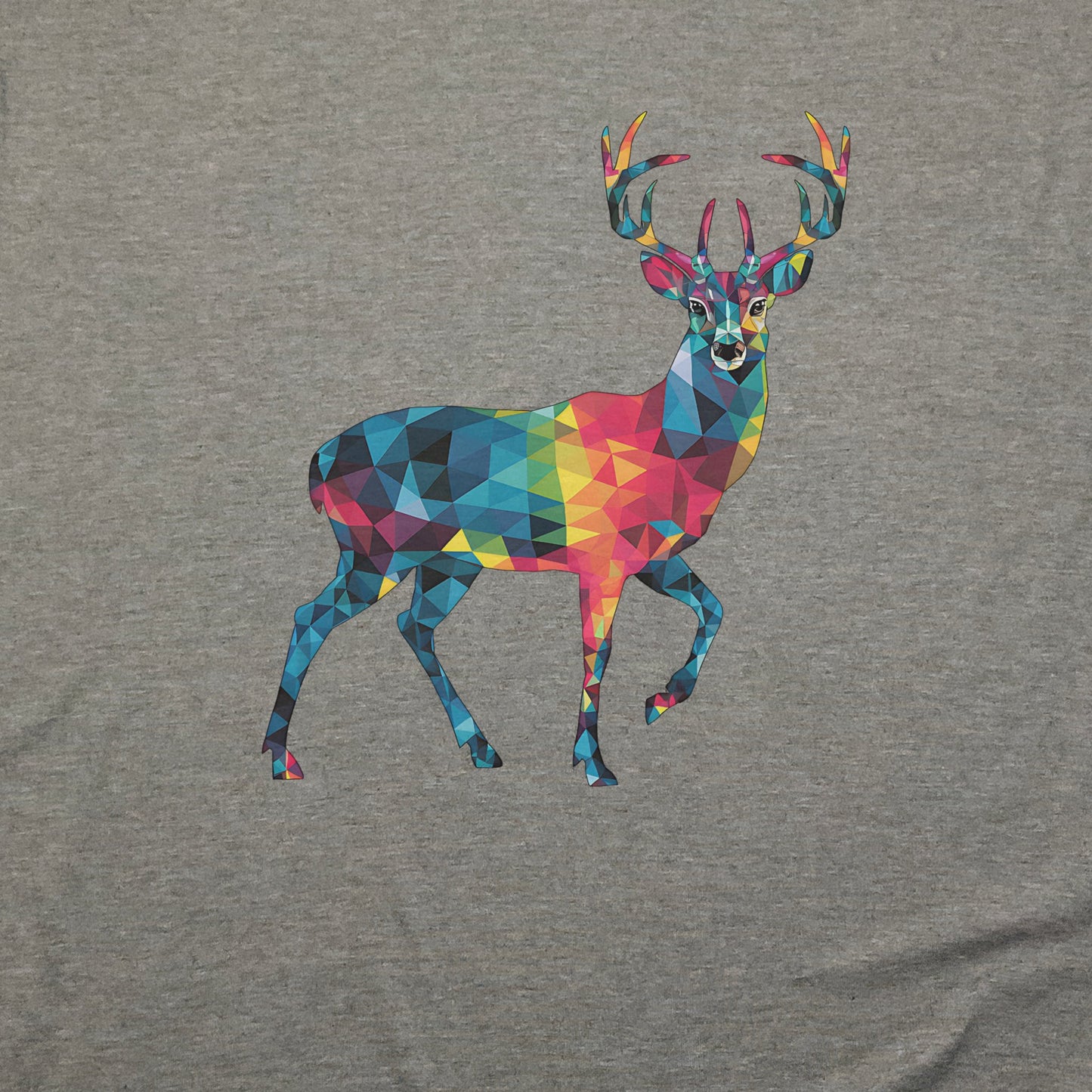 Deer Mosaic T-Shirt Adventure and Outdoors Themed T-Shirt