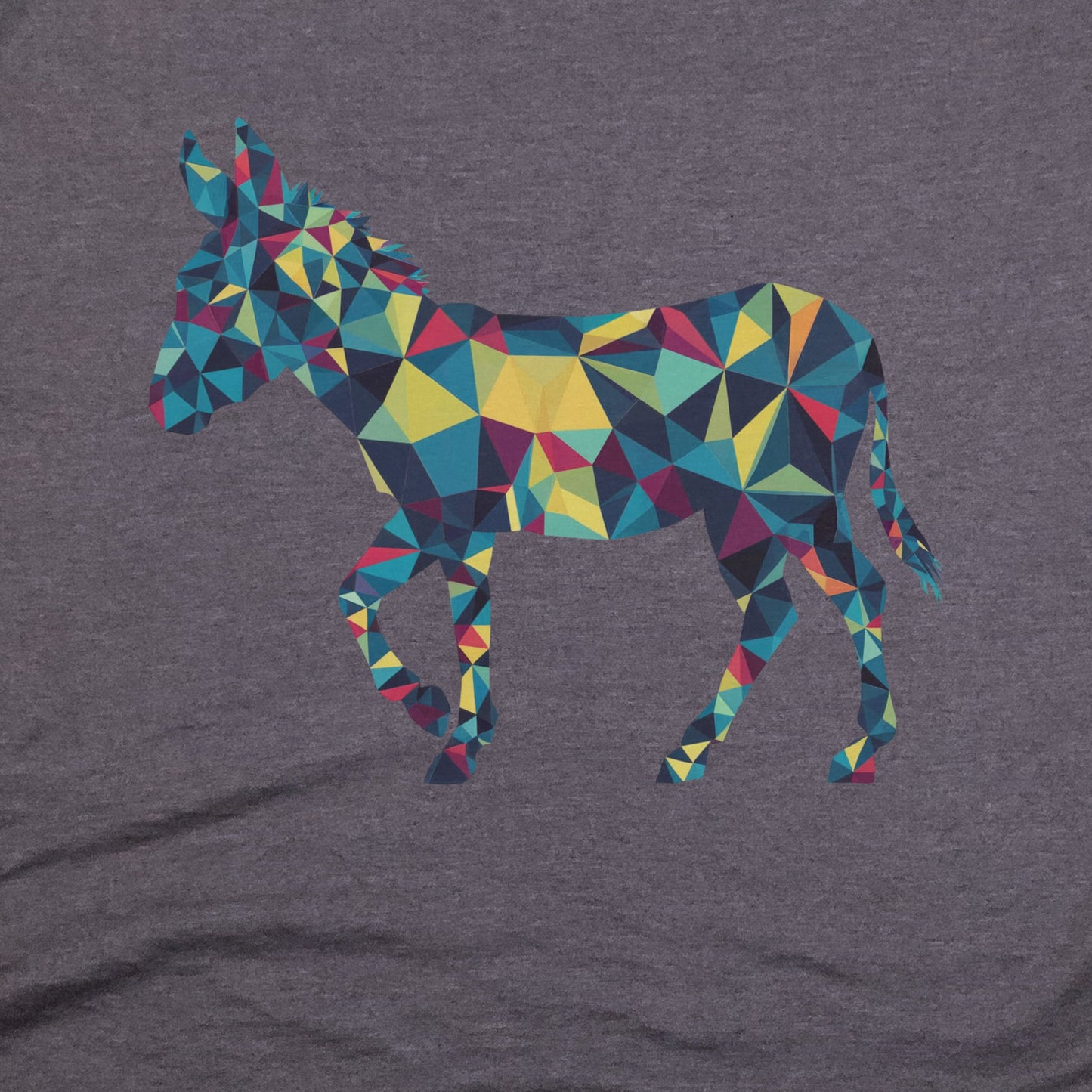 Wild Burro Mosaic T-Shirt Adventure and Outdoors Themed T-Shirt