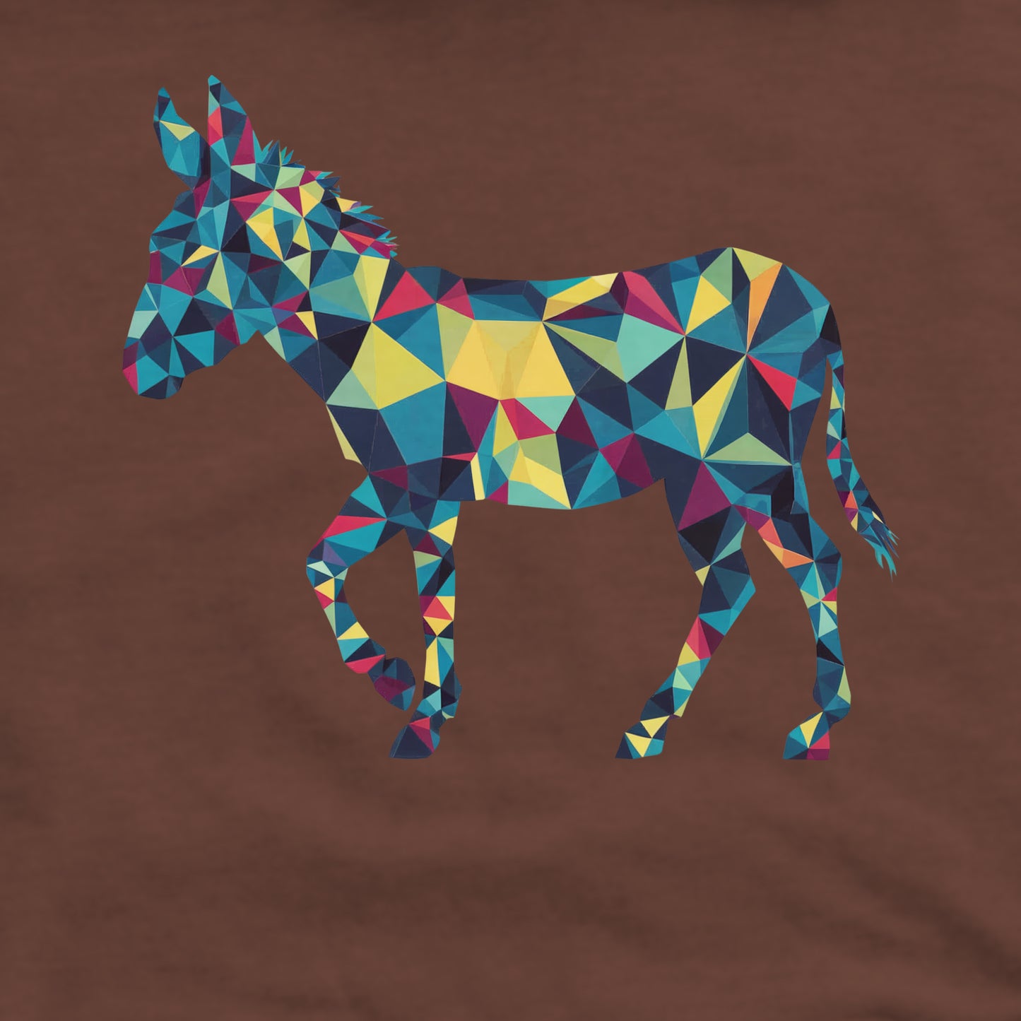 Wild Burro Mosaic Crewneck Sweatshirt Adventure and Outdoors Themed Sweatshirt