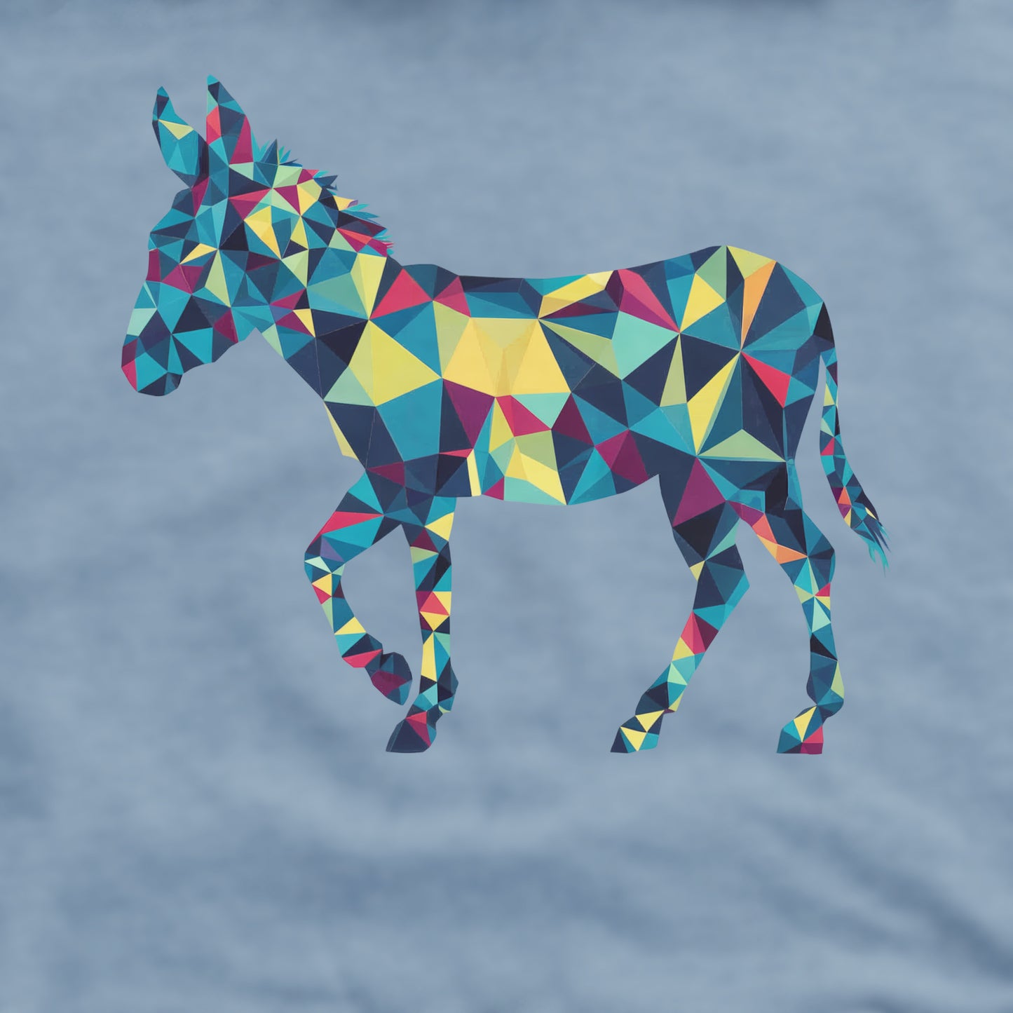 Wild Burro Mosaic Crewneck Sweatshirt Adventure and Outdoors Themed Sweatshirt