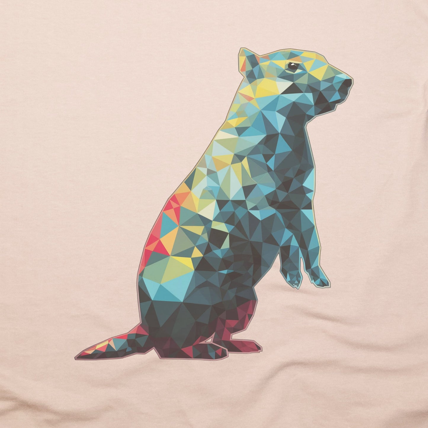 Prairie Dog Mosaic T-Shirt Adventure and Outdoors Themed T-Shirt