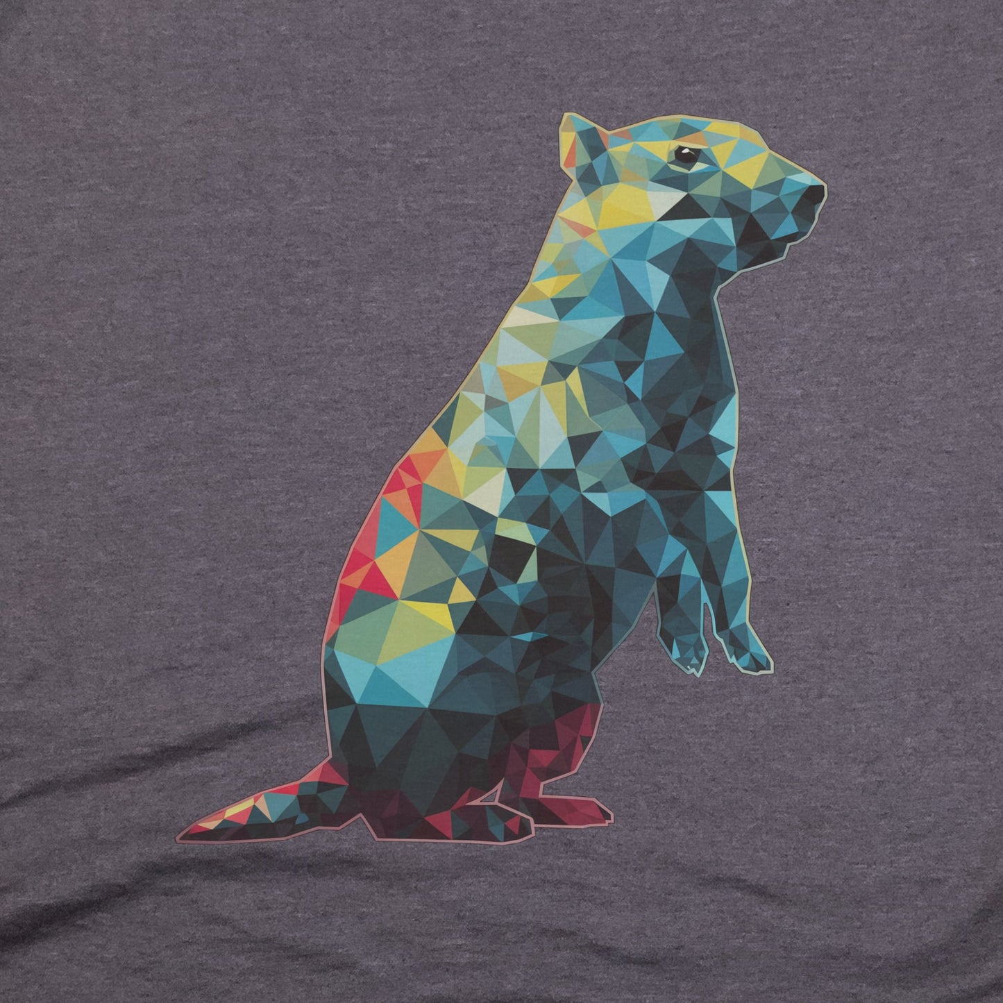 Prairie Dog Mosaic T-Shirt Adventure and Outdoors Themed T-Shirt