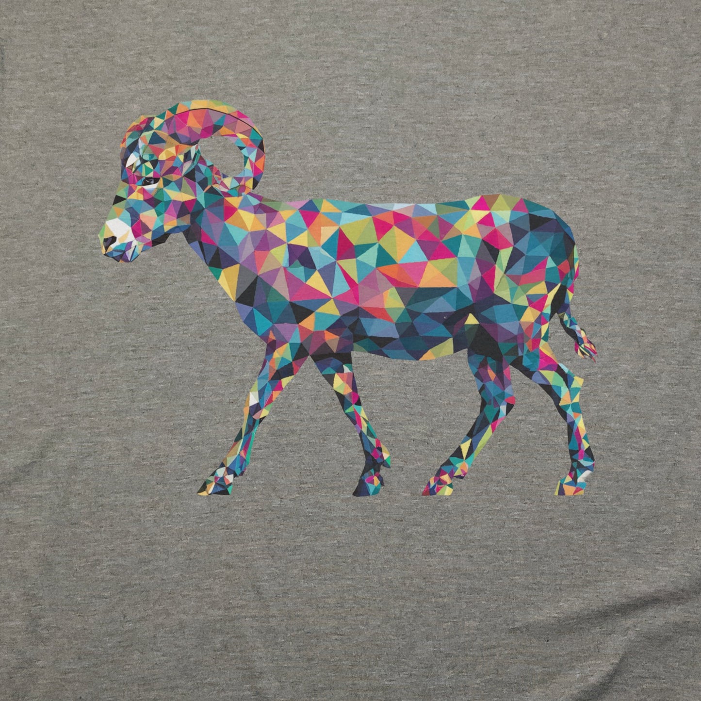 Ram Mosaic T-Shirt Adventure and Outdoors Themed T-Shirt