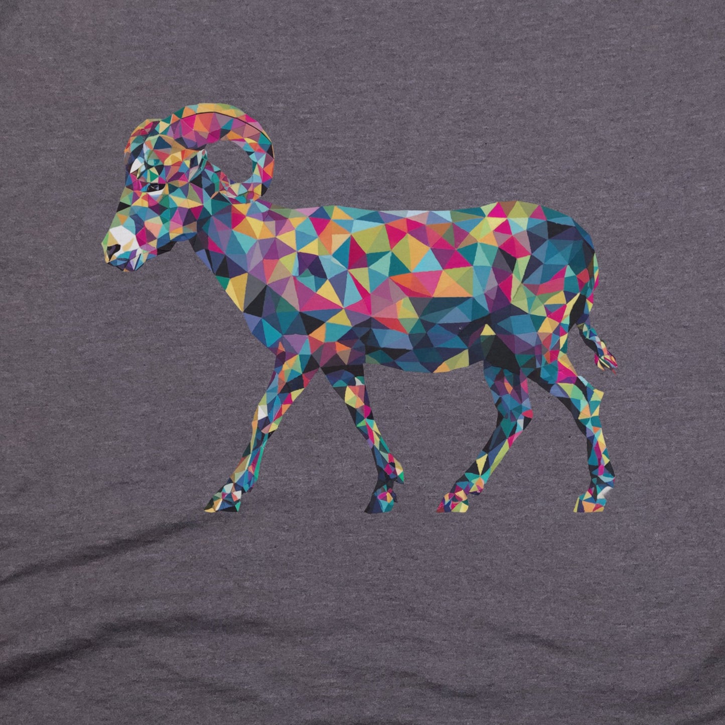 Ram Mosaic T-Shirt Adventure and Outdoors Themed T-Shirt
