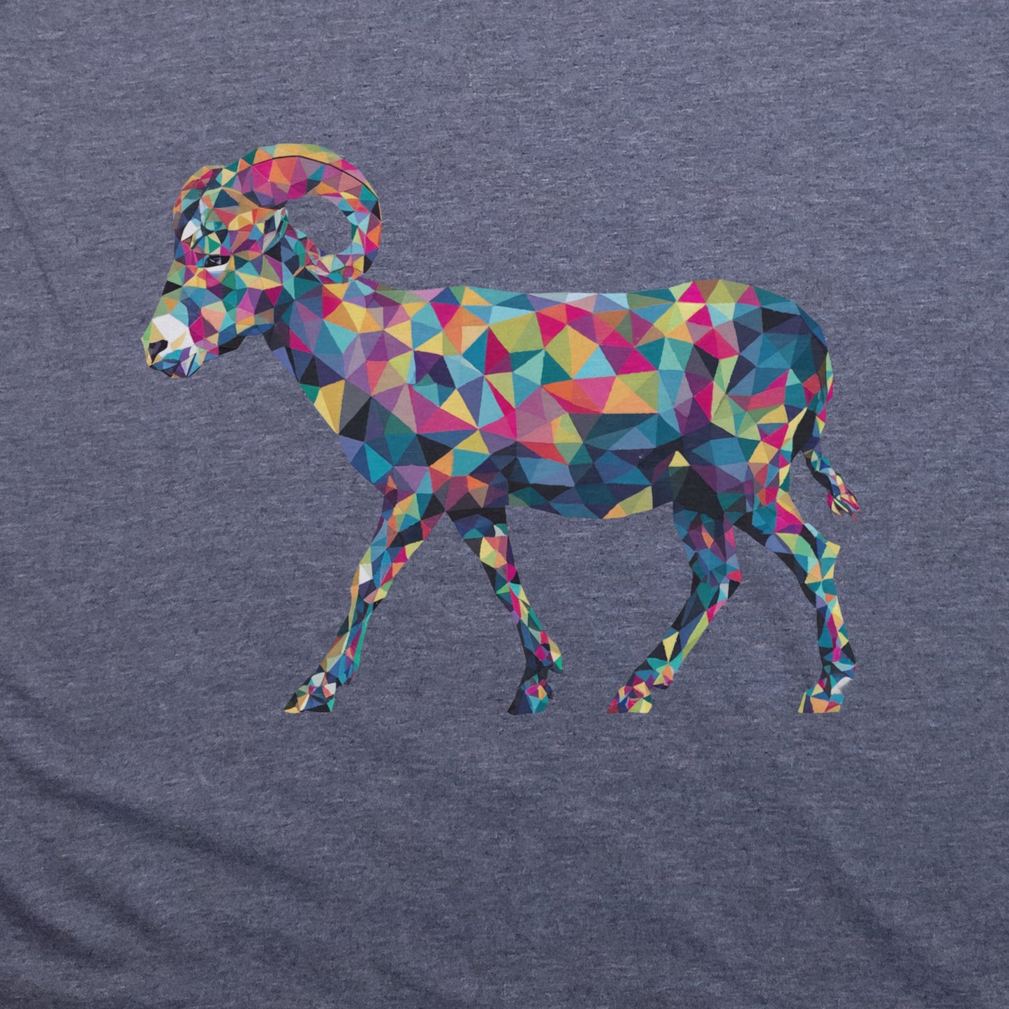 Ram Mosaic T-Shirt Adventure and Outdoors Themed T-Shirt