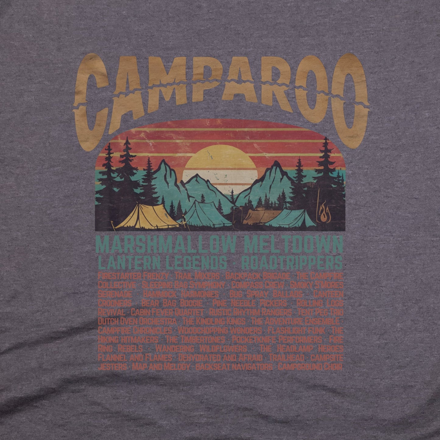 Camparoo Tour T-Shirt Adventure and Outdoors Themed T-Shirt