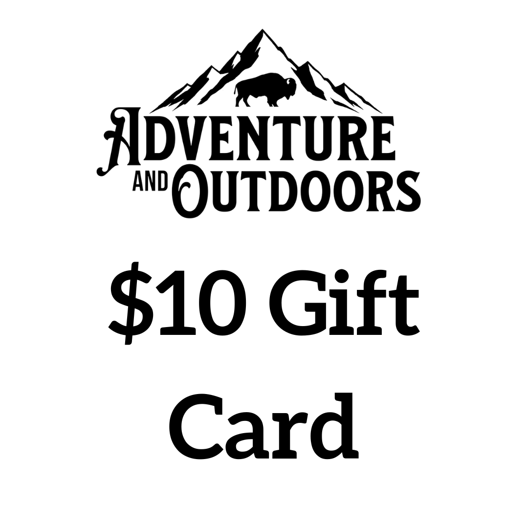 Adventure and Outdoors Gift Card $10.00 Adventure and Outdoors Themed