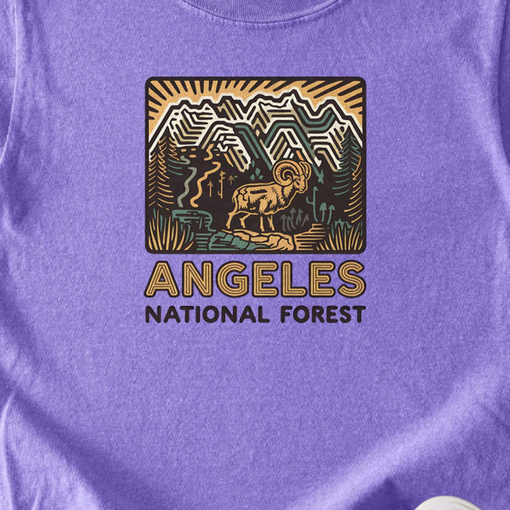 Angeles National Forest Vintage Kids Cotton T-Shirt