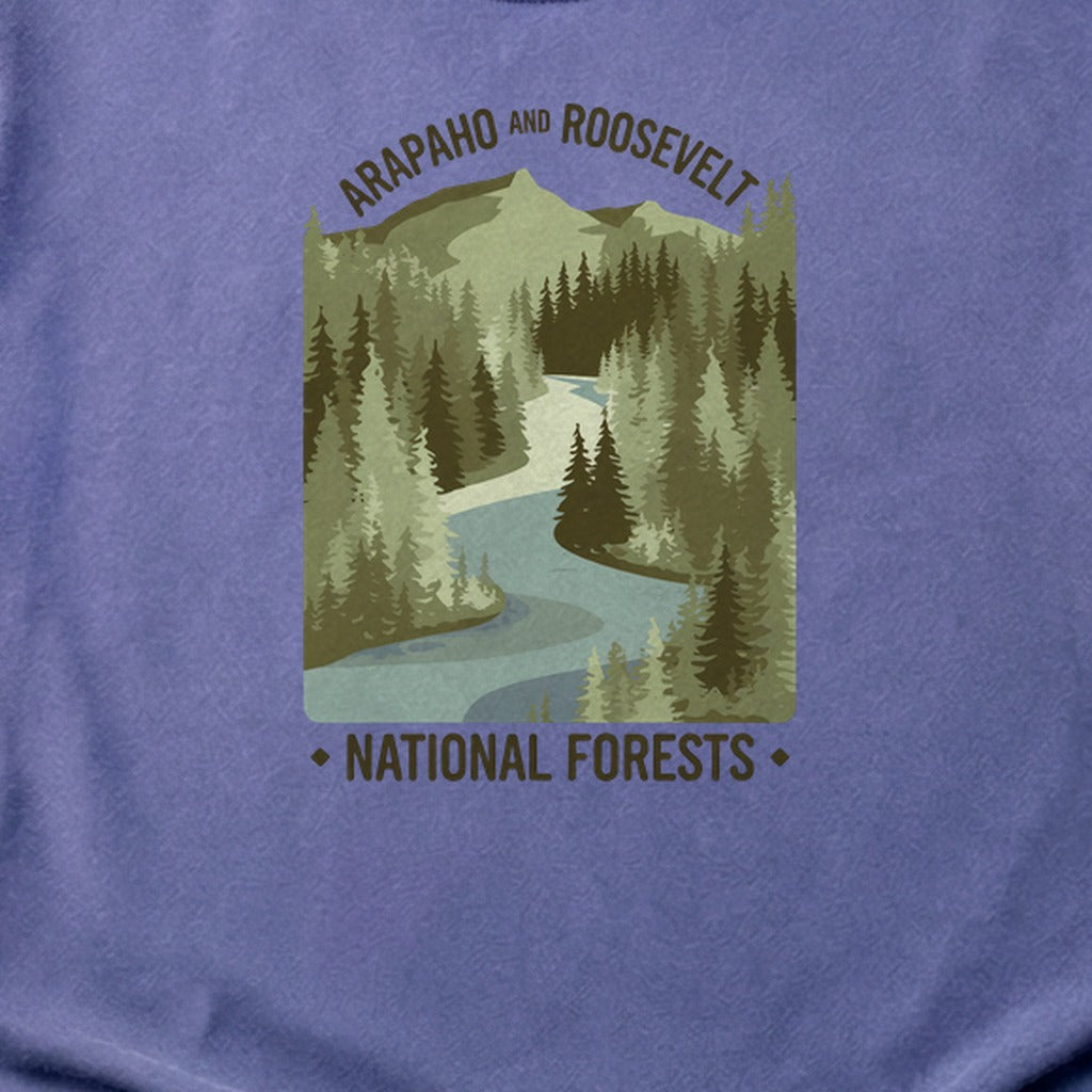 Arapaho and Roosevelt National Forests Cotton T-Shirt
