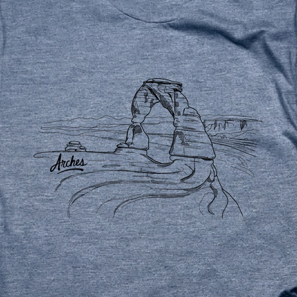 Arches Line Drawing T-Shirt