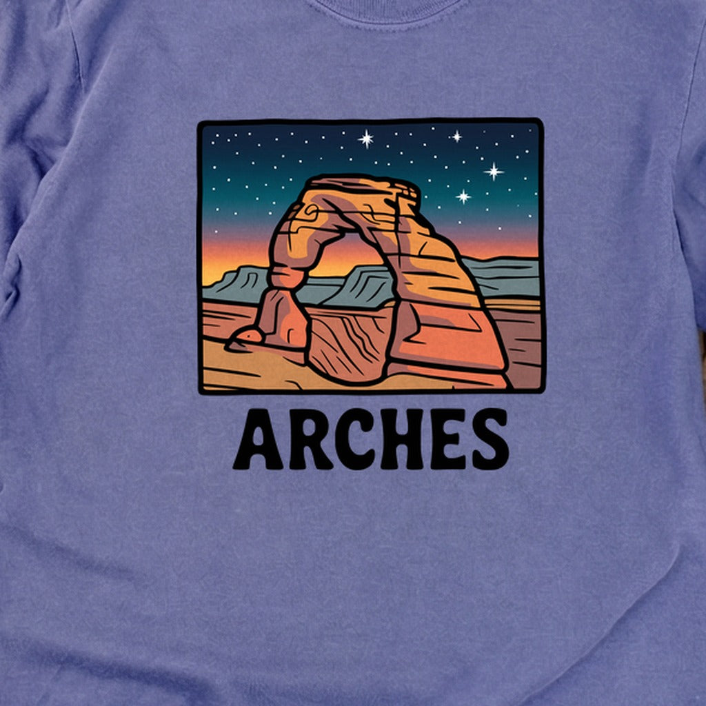 Arches at Night Cotton Long Sleeve