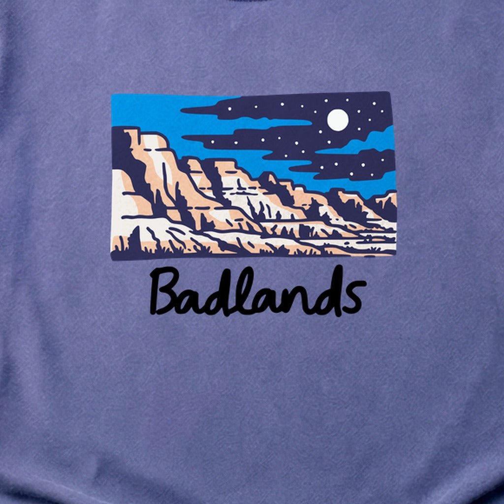 Badlands at Night Cotton T-Shirt