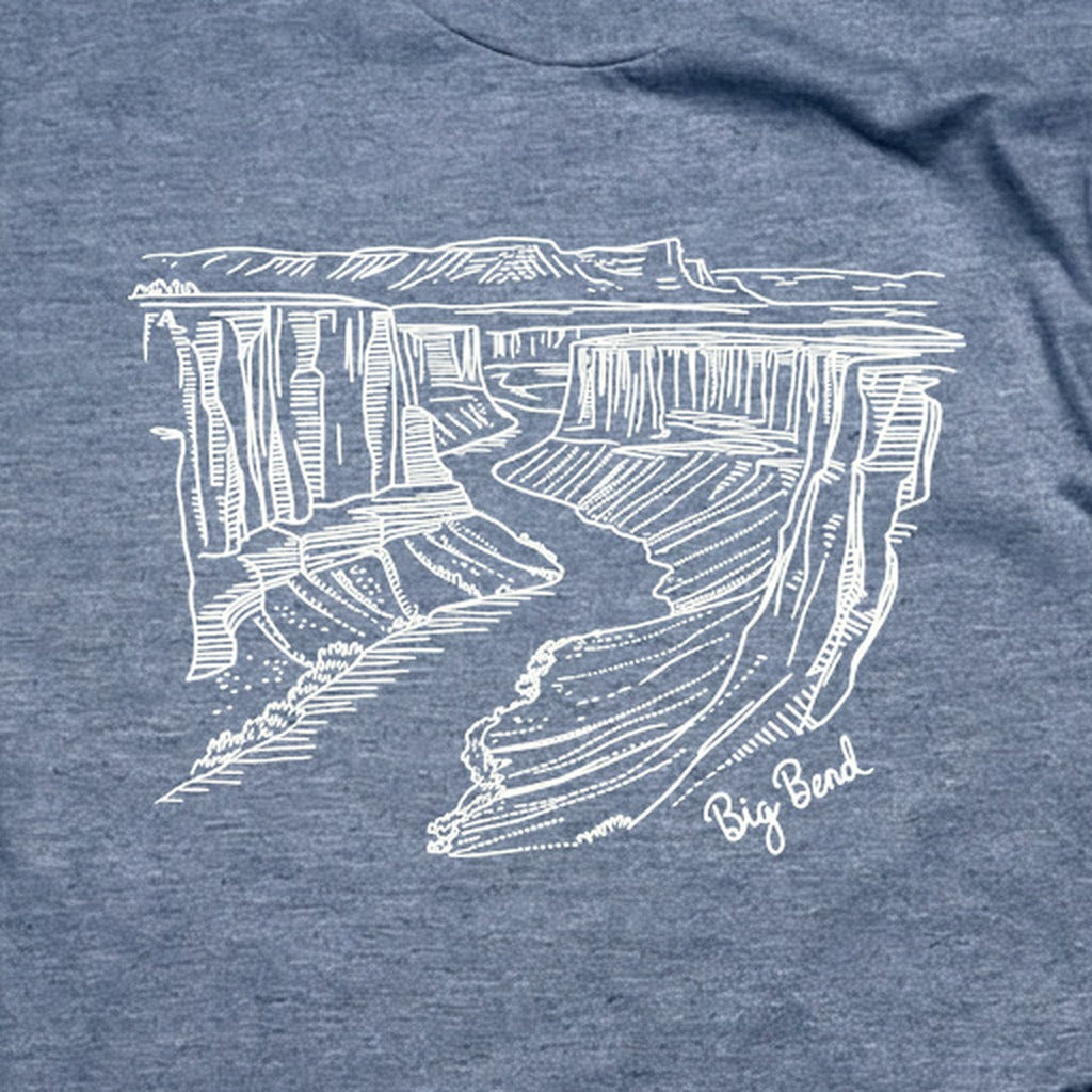 Big Bend Line Drawing T-Shirt
