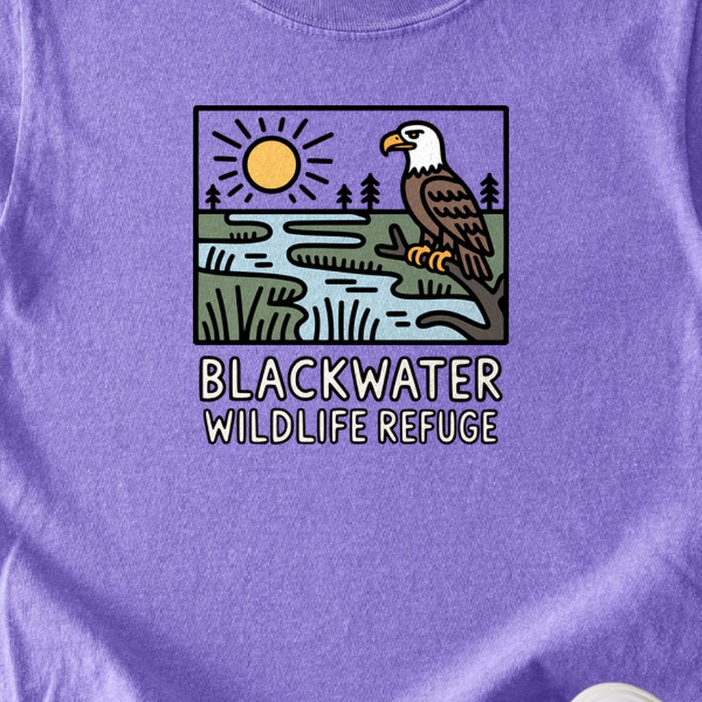 Blackwater National Wildlife Refuge Eagle Kids Cotton T-Shirt