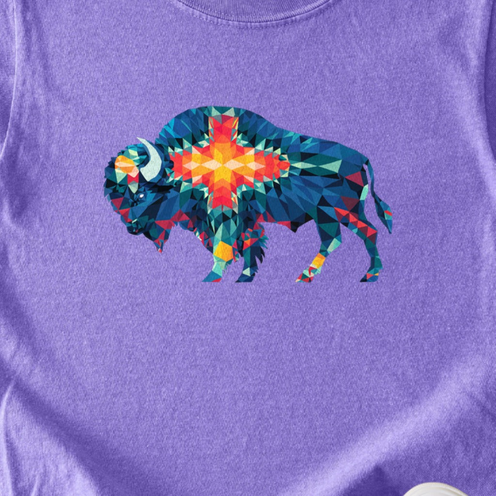 Buffalo Southwestern Mosaic Kids Cotton T-Shirt