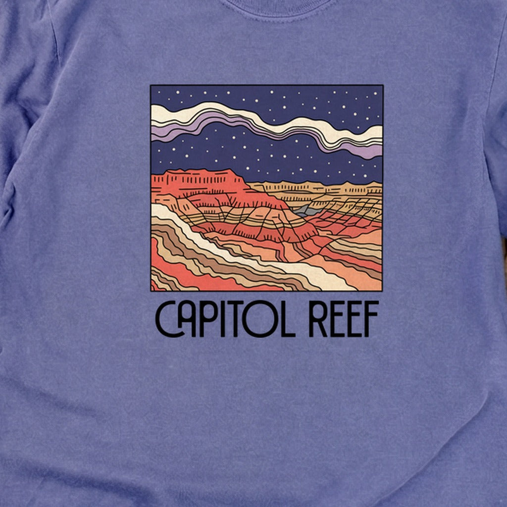 Capitol Reef National Park at Night Cotton Long Sleeve