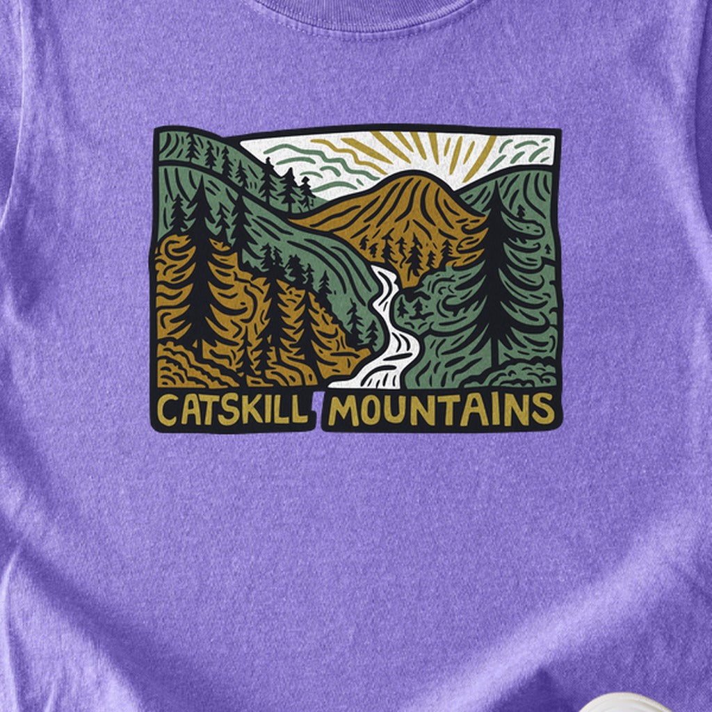 Catskill Mountains Kids Cotton T-Shirt