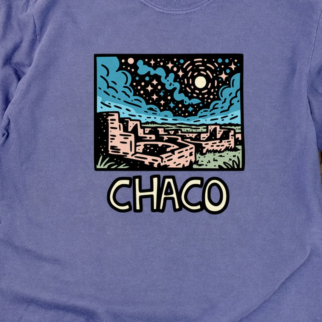 Chaco Culture National Historical Park at Night Cotton Long Sleeve