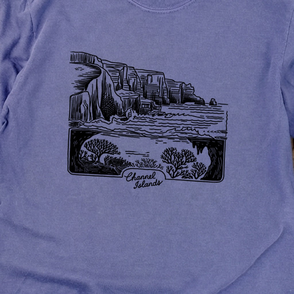 Channel Islands Line Drawing Cotton Long Sleeve