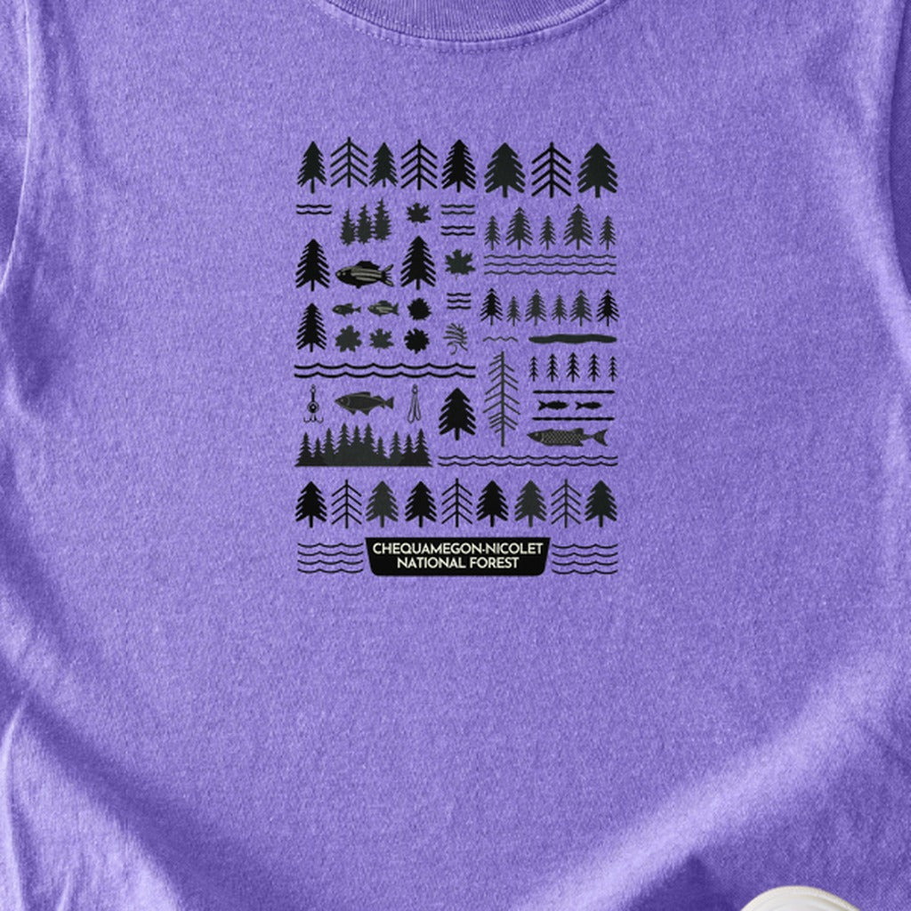 Chequamegon-Nicolet National Forest Kids Cotton T-Shirt