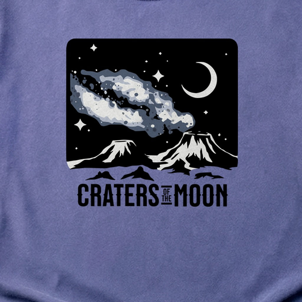 Craters of the Moon at Night Cotton T-Shirt