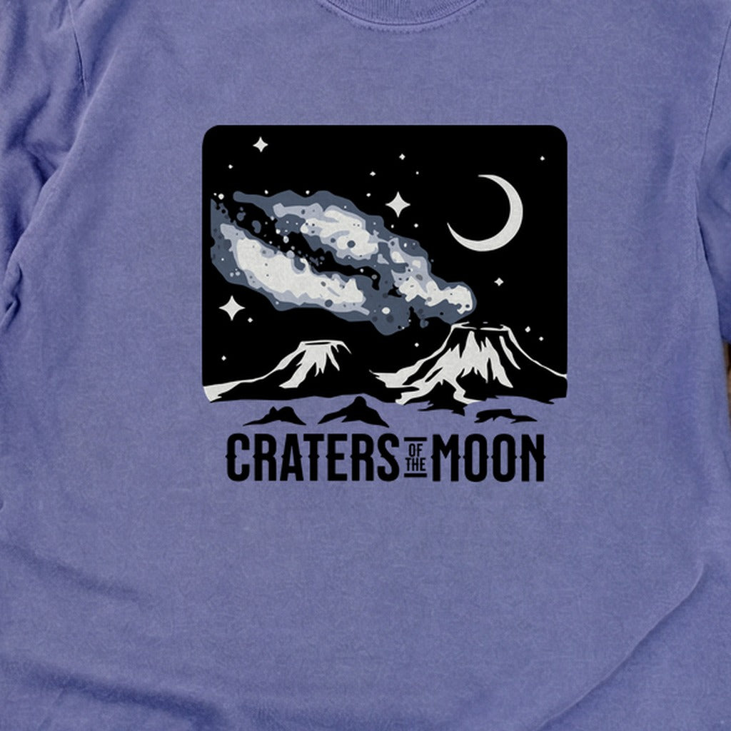 Craters of the Moon at Night Cotton Long Sleeve