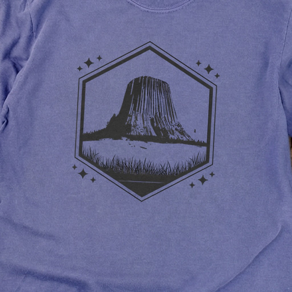Devils Tower Wyoming Cotton Long Sleeve