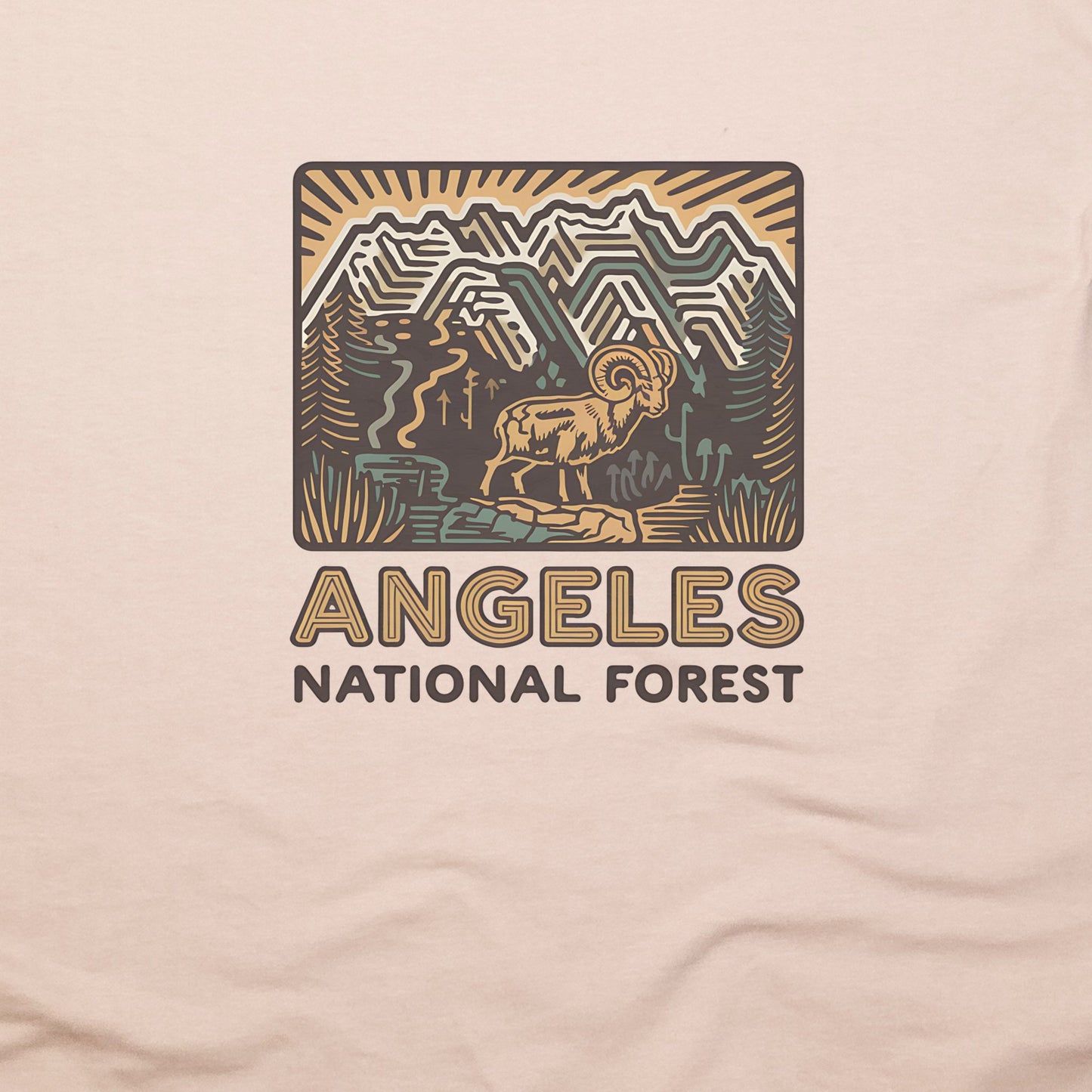 Angeles National Forest Vintage T-Shirt Adventure and Outdoors Themed T-Shirt