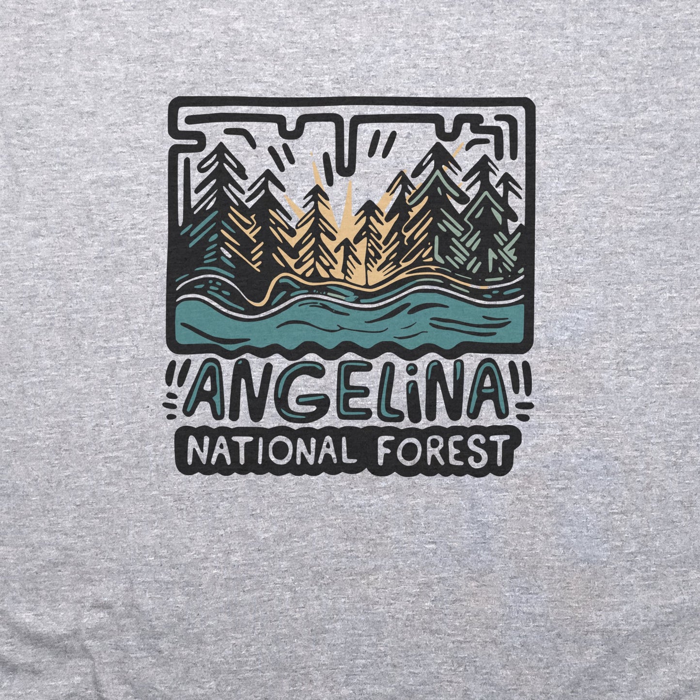 Angelina National Forest T-Shirt Adventure and Outdoors Themed T-Shirt