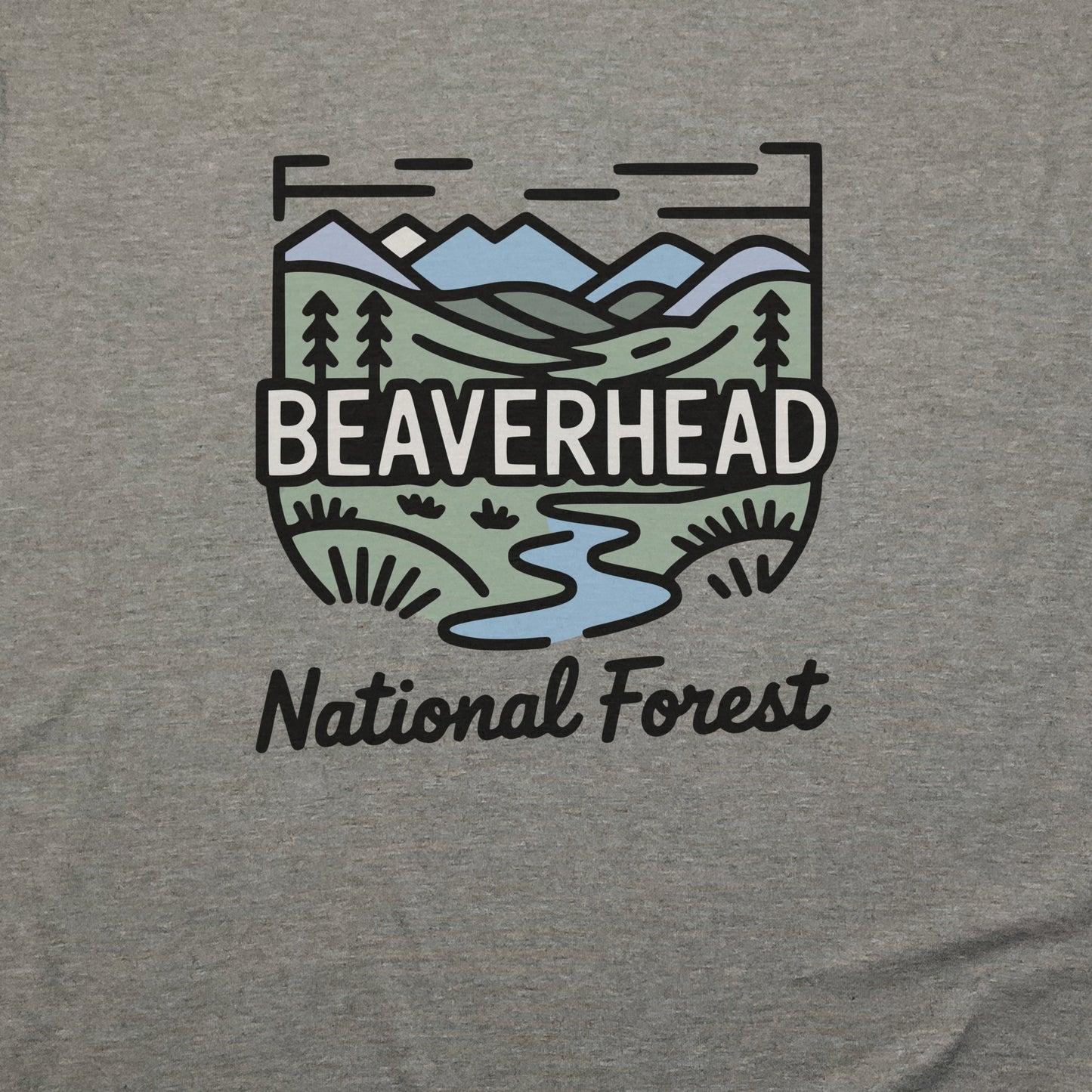 Beaverhead National Forest T-Shirt Adventure and Outdoors Themed T-Shirt