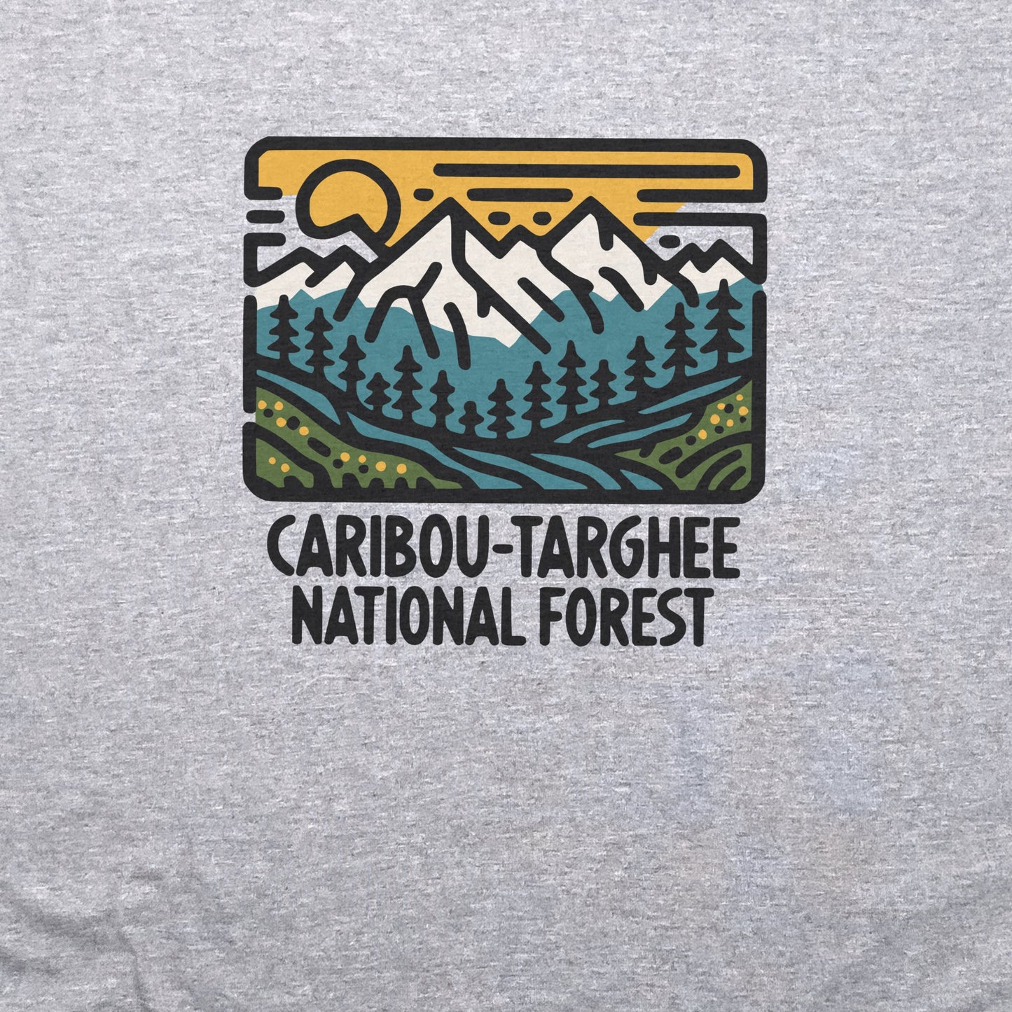 Caribou-Targhee National Forest T-Shirt Adventure and Outdoors Themed T-Shirt