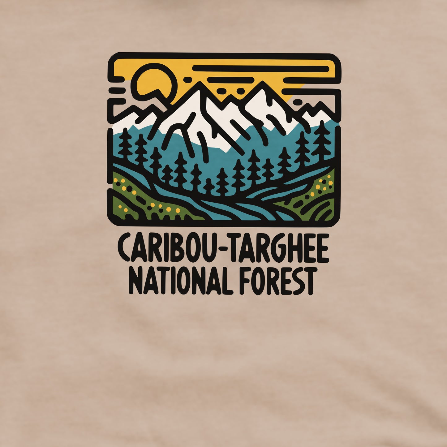 Caribou-Targhee National Forest Crewneck Sweatshirt Adventure and Outdoors Themed Sweatshirt