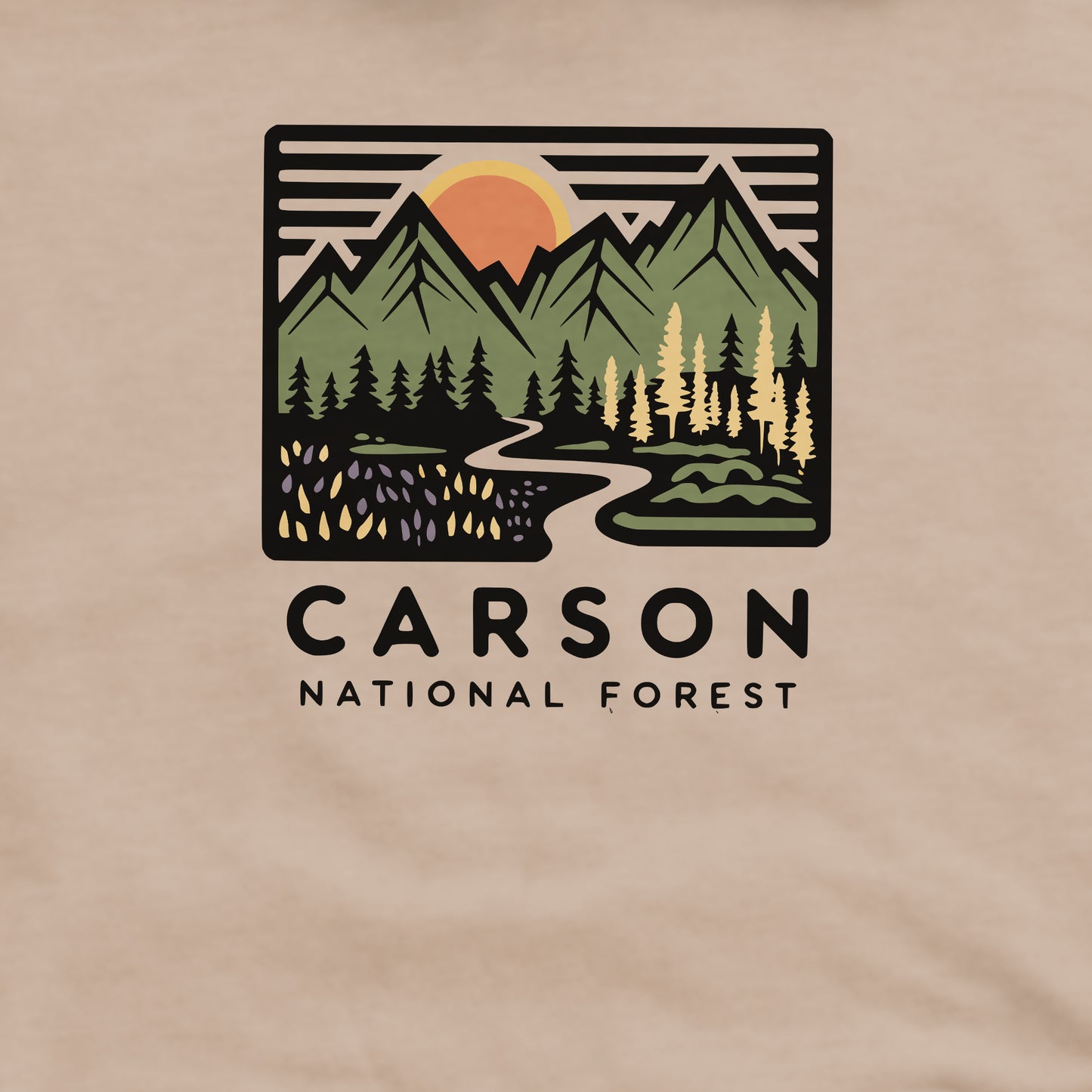 Carson National Forest Crewneck Sweatshirt Adventure and Outdoors Themed Sweatshirt