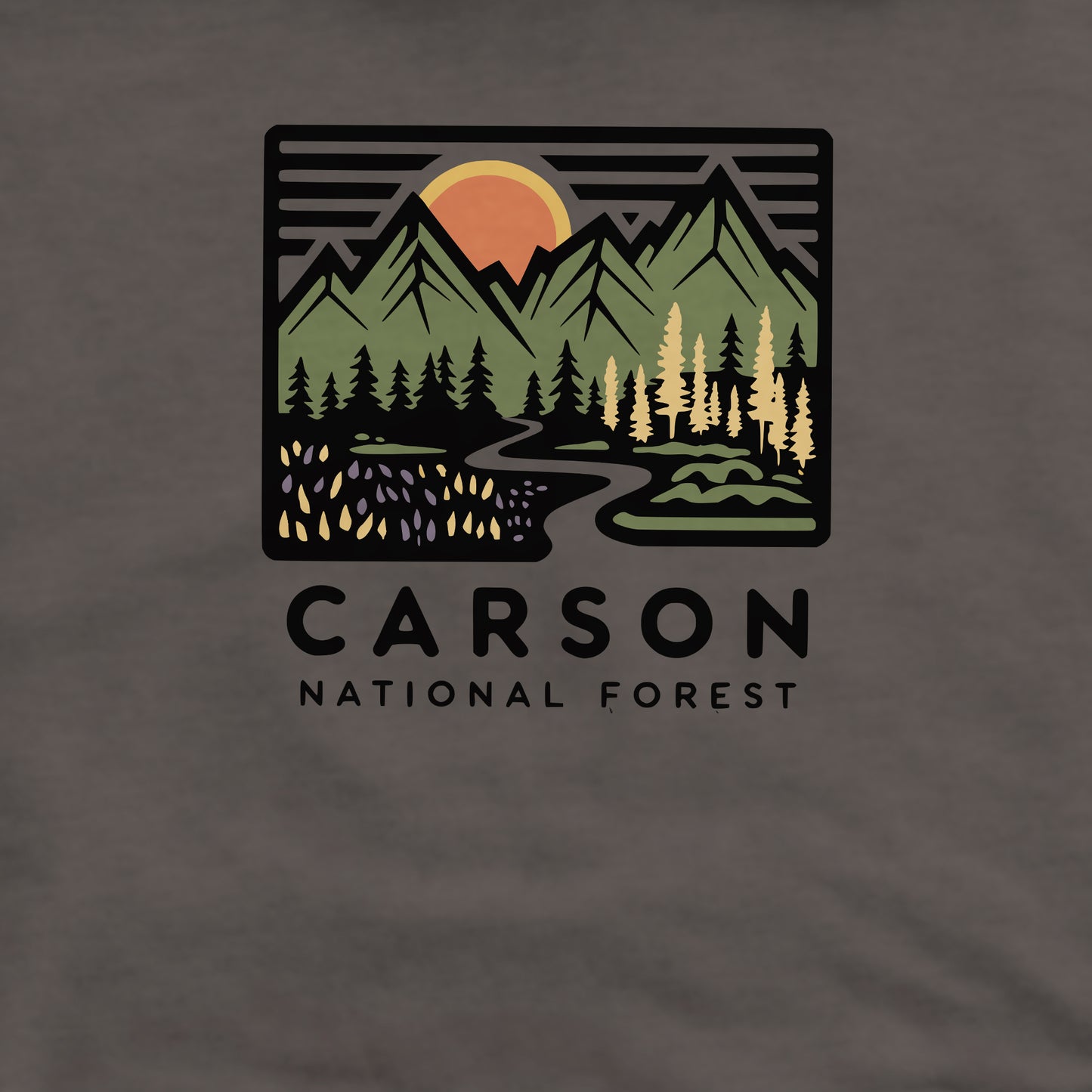 Carson National Forest Crewneck Sweatshirt Adventure and Outdoors Themed Sweatshirt