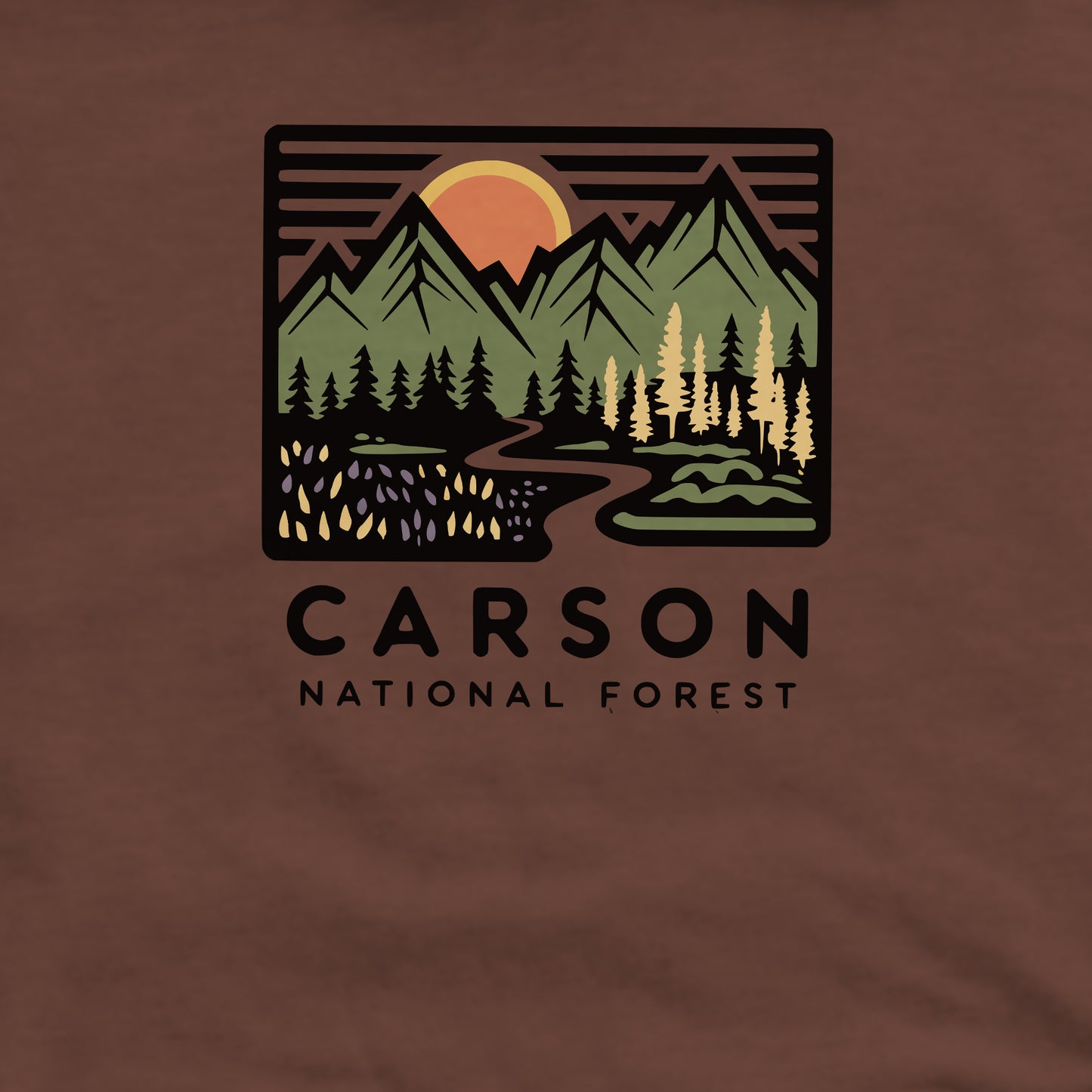 Carson National Forest Crewneck Sweatshirt Adventure and Outdoors Themed Sweatshirt