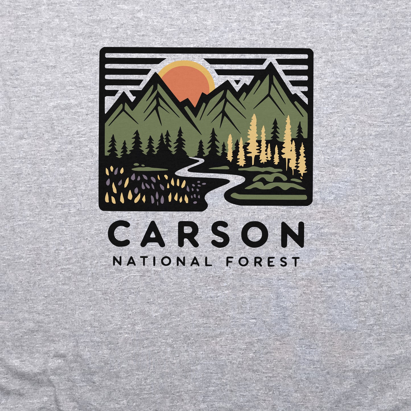 Carson National Forest Crewneck Sweatshirt Adventure and Outdoors Themed Sweatshirt