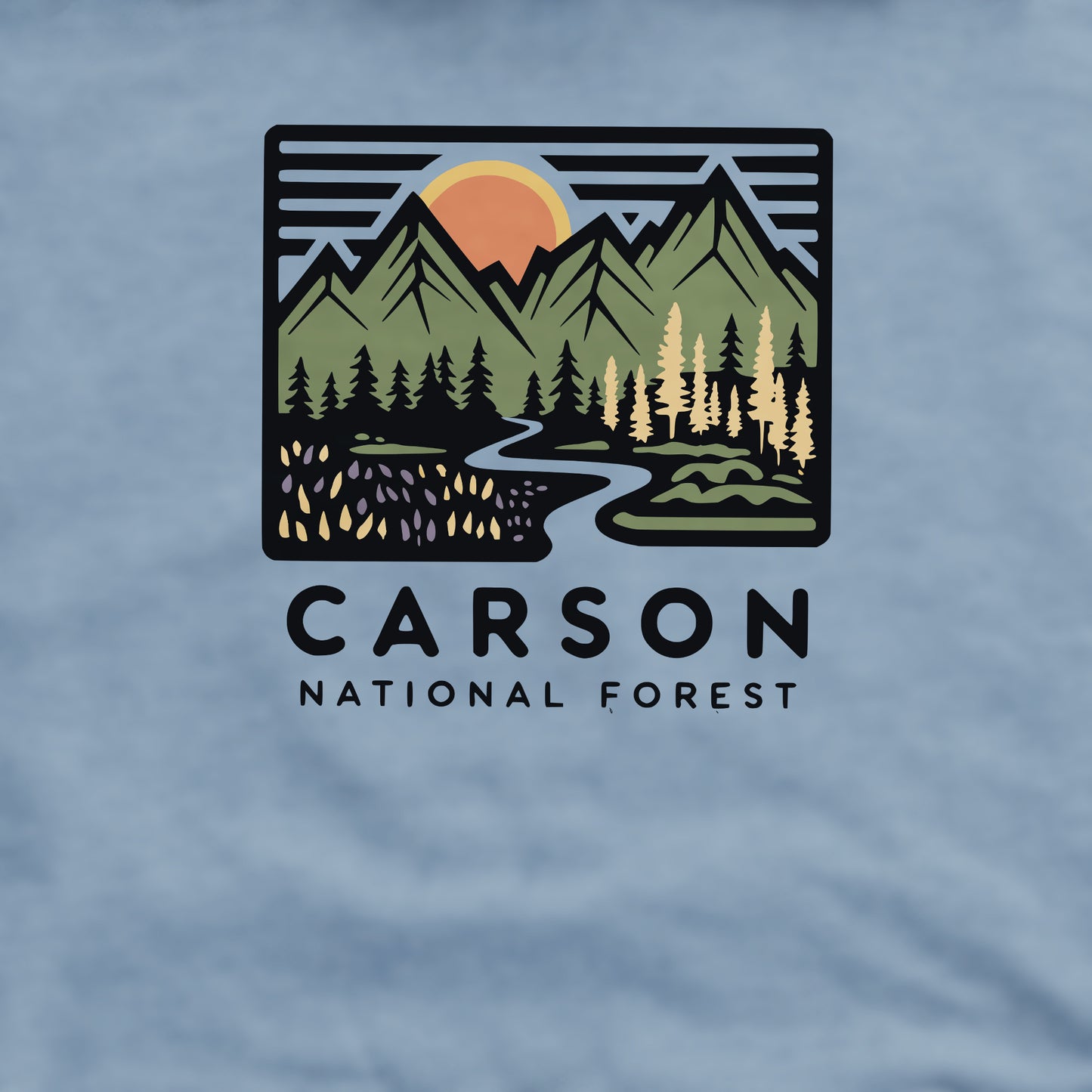 Carson National Forest Crewneck Sweatshirt Adventure and Outdoors Themed Sweatshirt