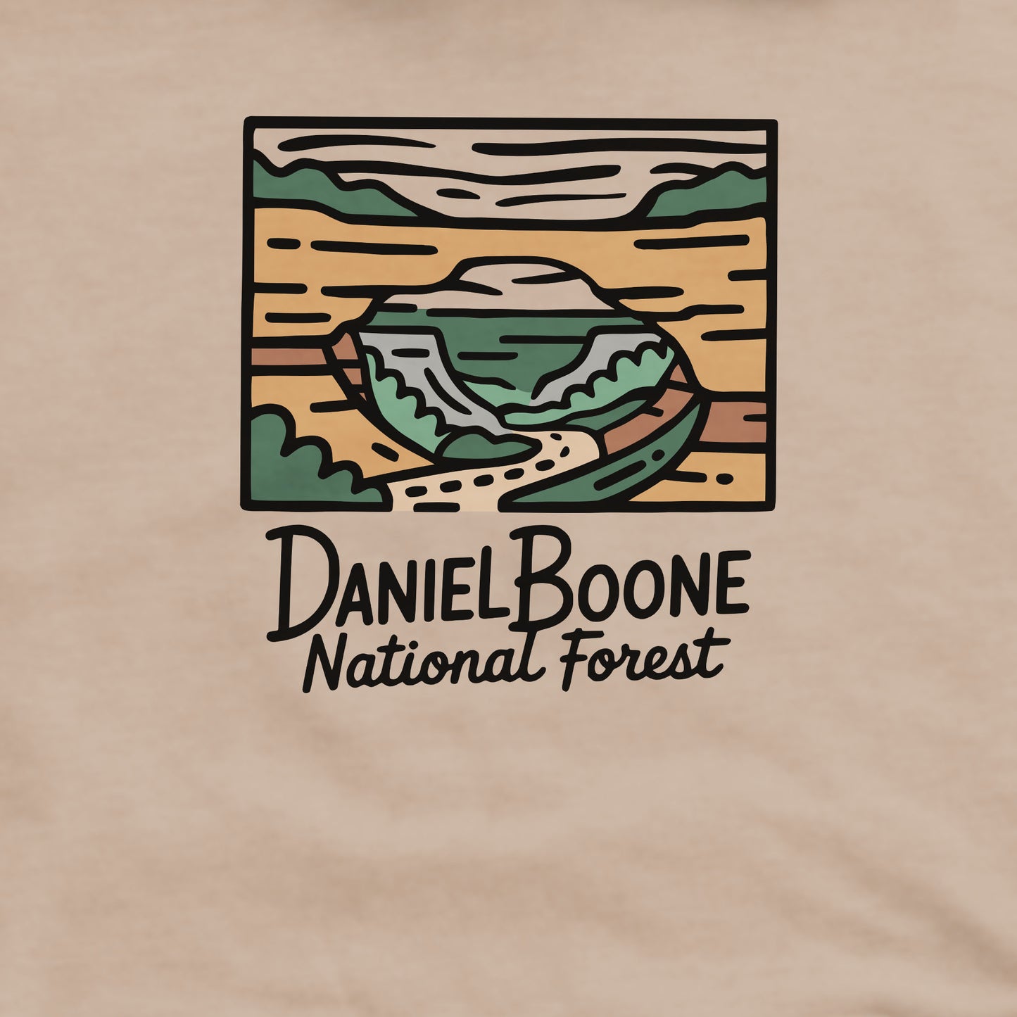 Daniel Boone National Forest Crewneck Sweatshirt Adventure and Outdoors Themed Sweatshirt