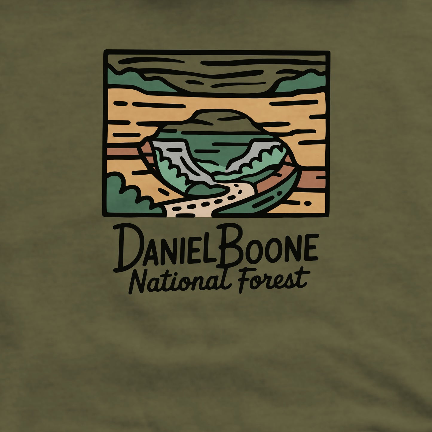 Daniel Boone National Forest Crewneck Sweatshirt Adventure and Outdoors Themed Sweatshirt