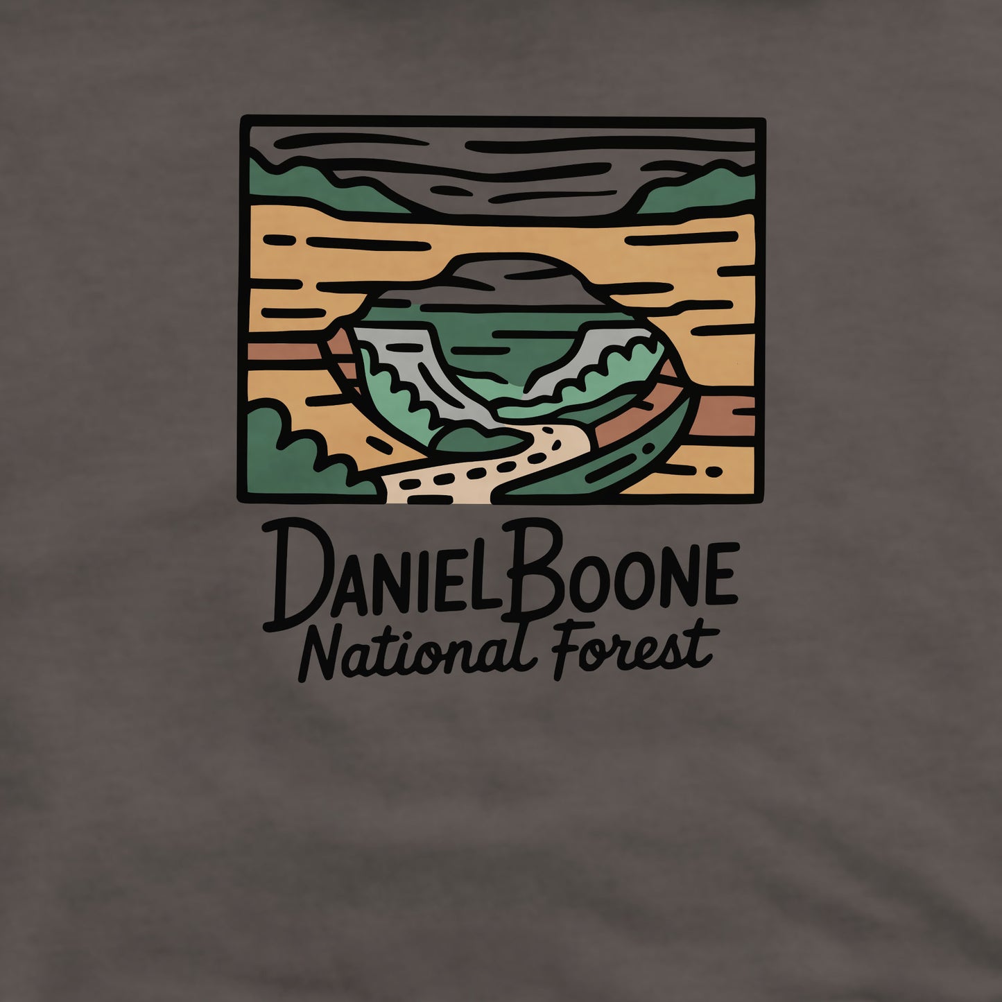 Daniel Boone National Forest Crewneck Sweatshirt Adventure and Outdoors Themed Sweatshirt