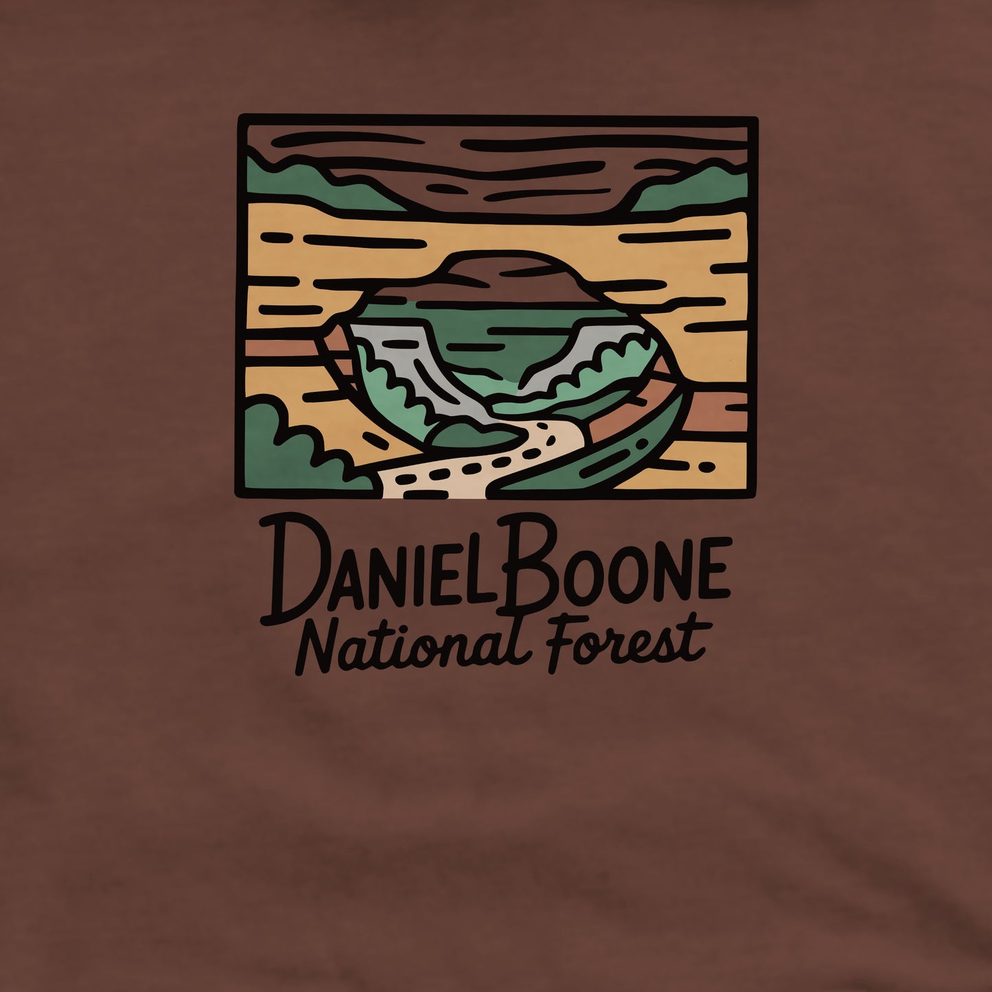 Daniel Boone National Forest Crewneck Sweatshirt Adventure and Outdoors Themed Sweatshirt
