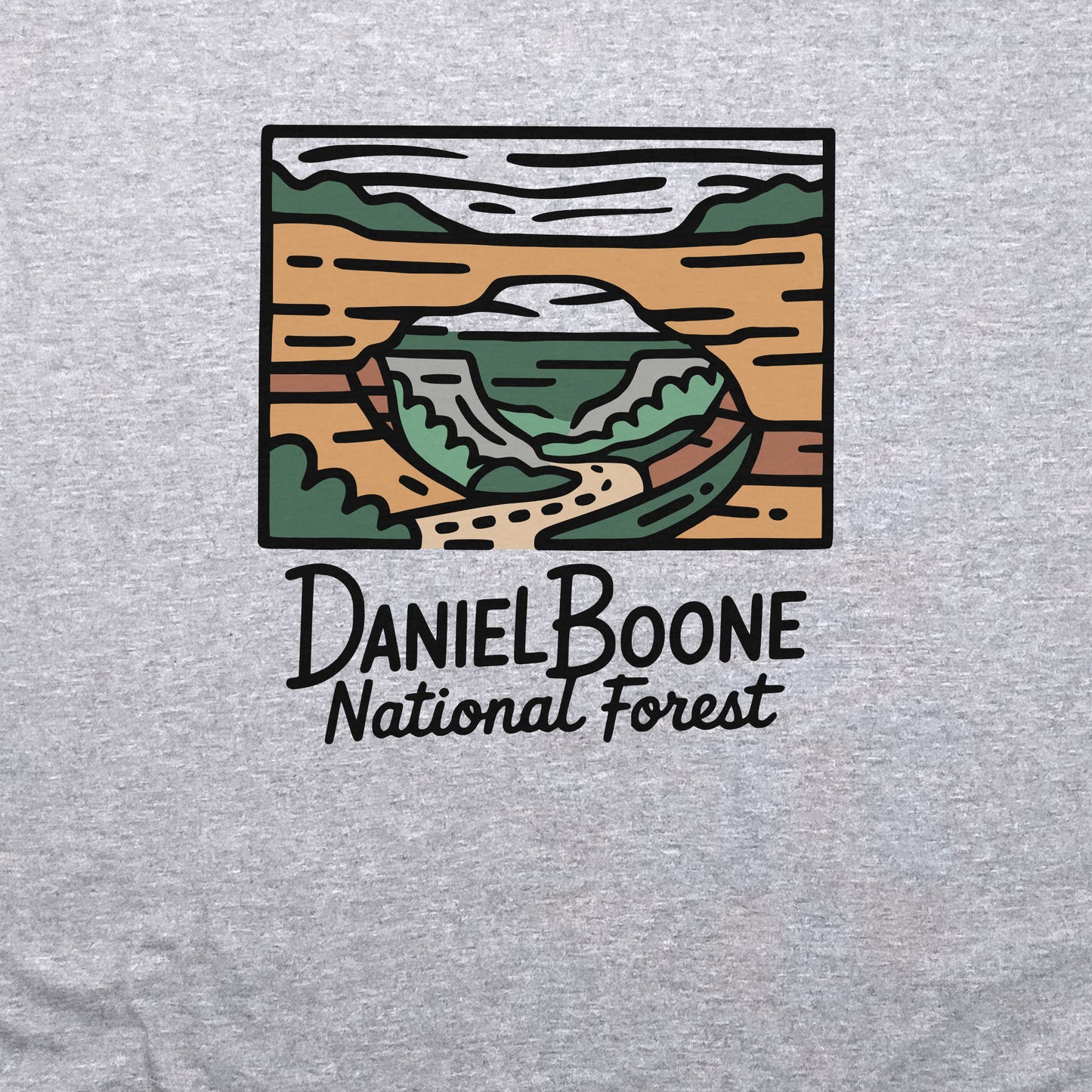 Daniel Boone National Forest Crewneck Sweatshirt Adventure and Outdoors Themed Sweatshirt