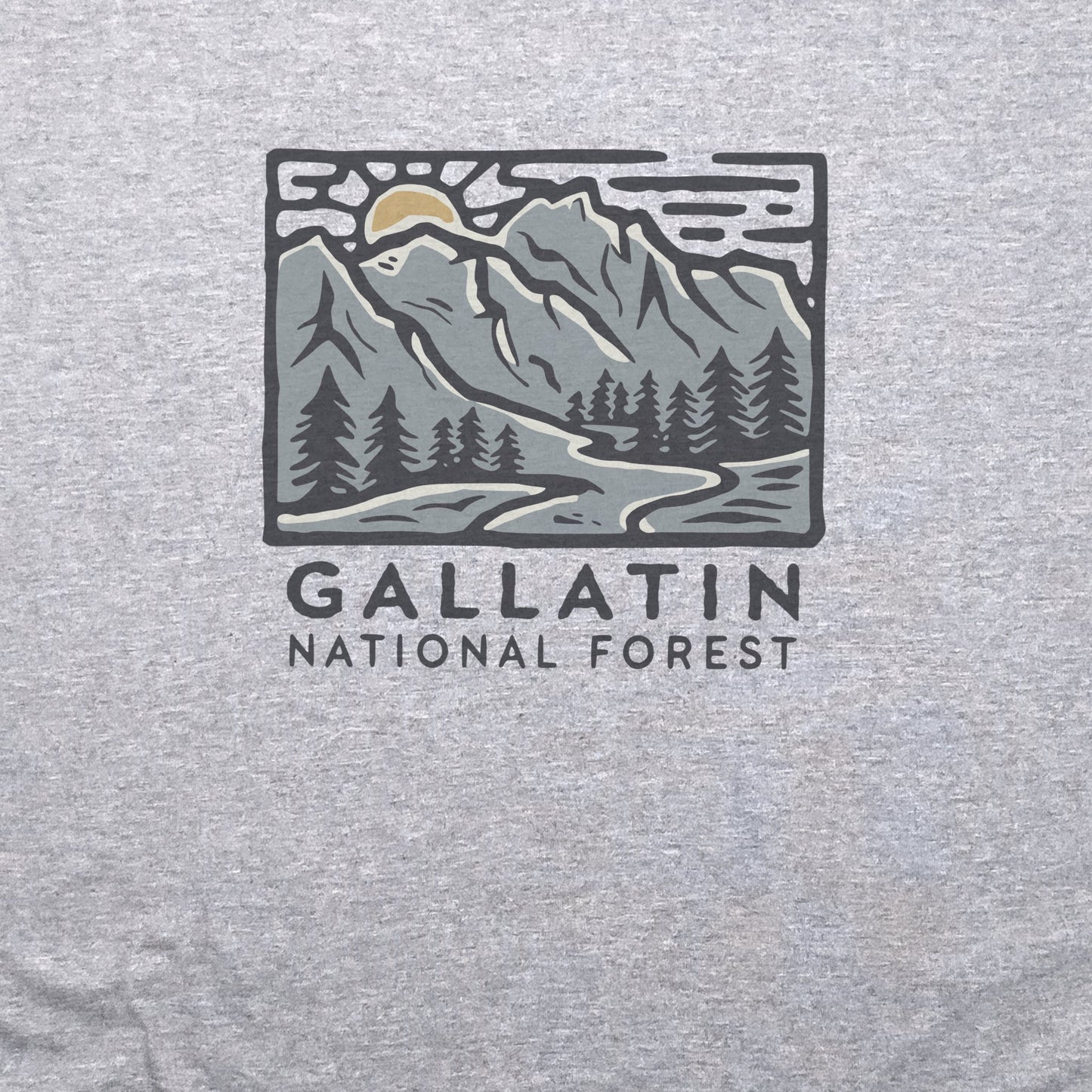 Gallatin National Forest T-Shirt Adventure and Outdoors Themed T-Shirt